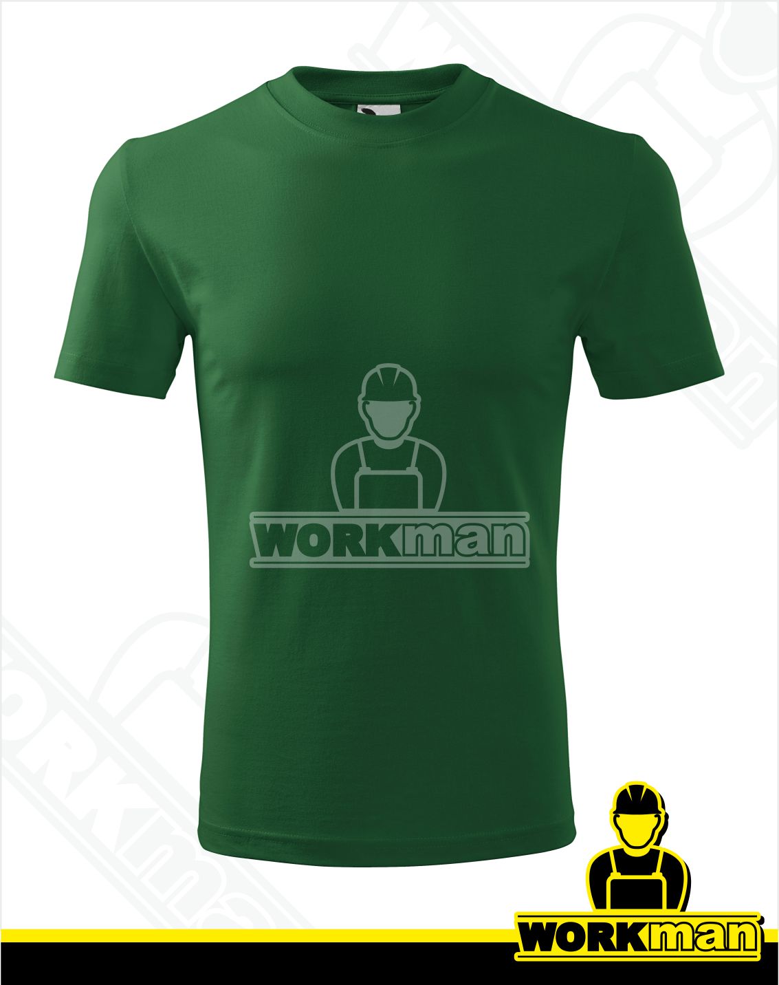 Tričko pánske CLASSIC Malfini fľaškovozelená