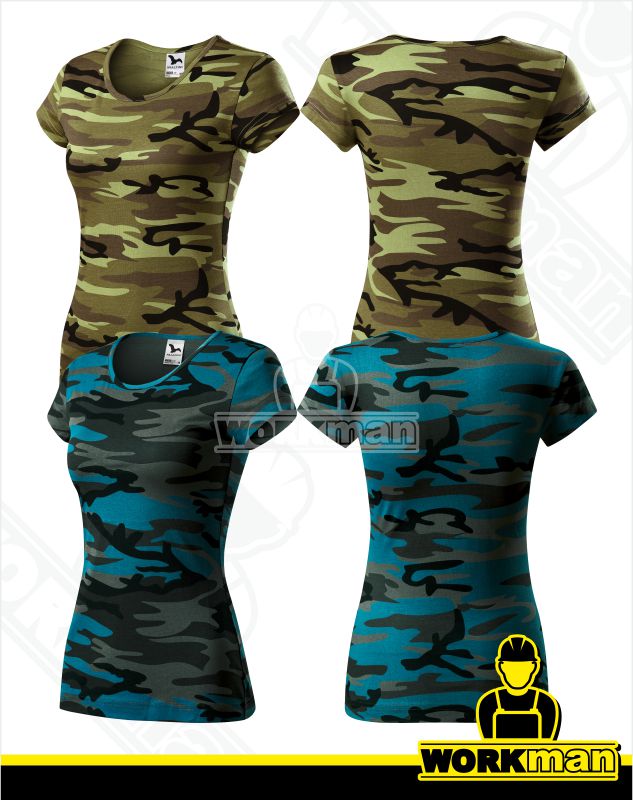 Dámske tričko PURE CAMOUFLAGE Malfini