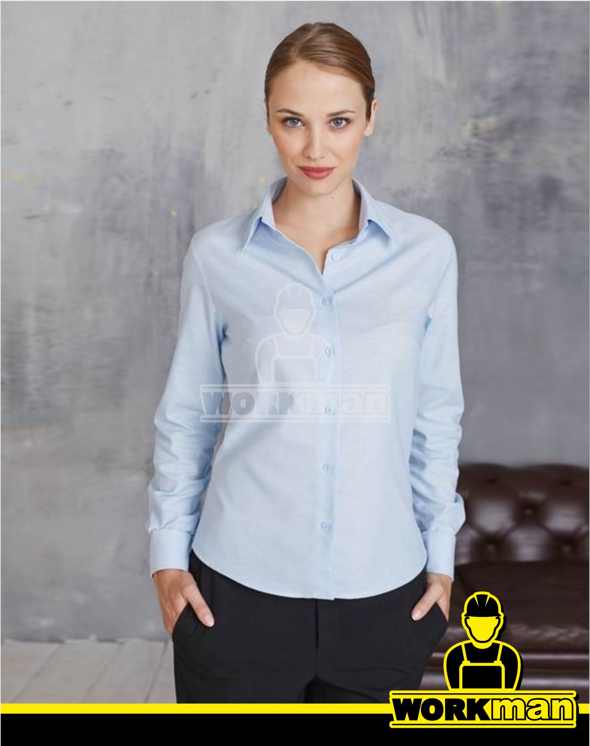 Dámska košeľa s dlhým rukávom OXFORD Kariban