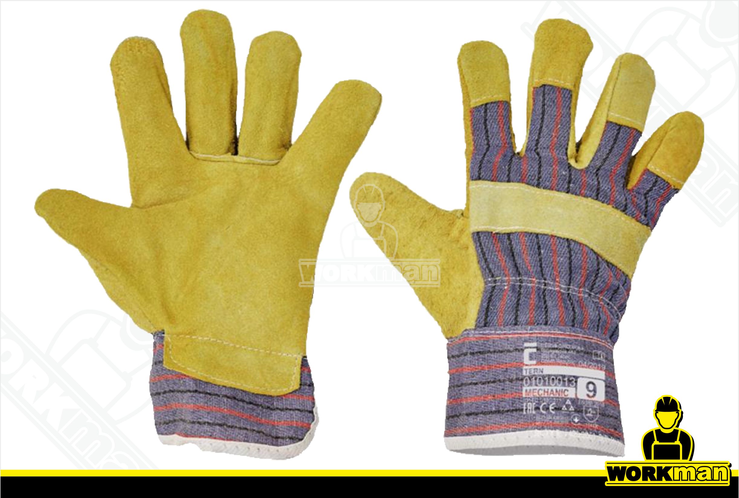 Kombinované pracovné rukavice TERN Červa