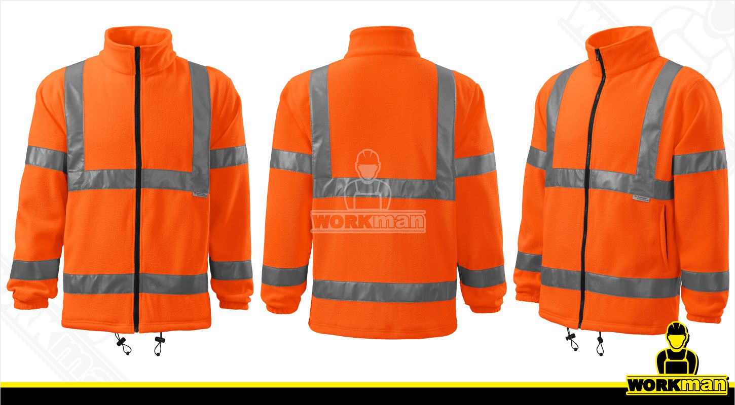 Reflexná fleece bunda HV FLEECE JACKET 5V1 Rimeck