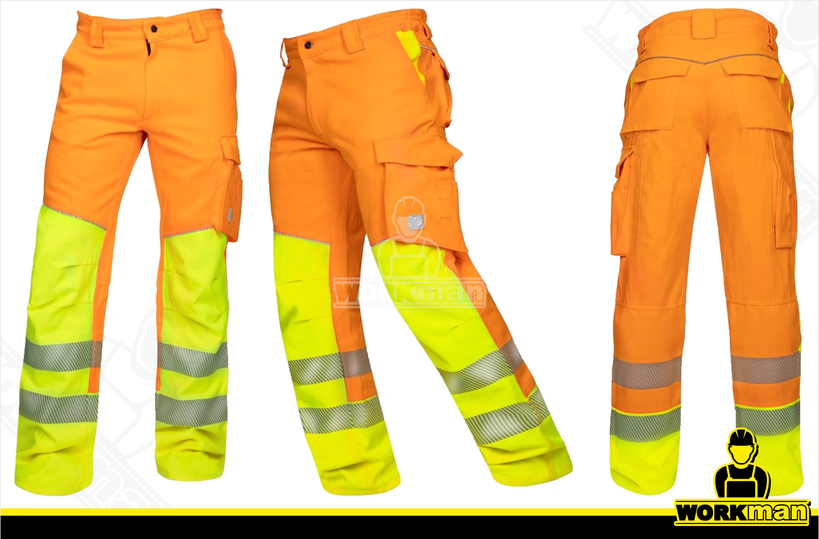 Predĺžené reflexné nohavice SIGNAL do pása Ardon