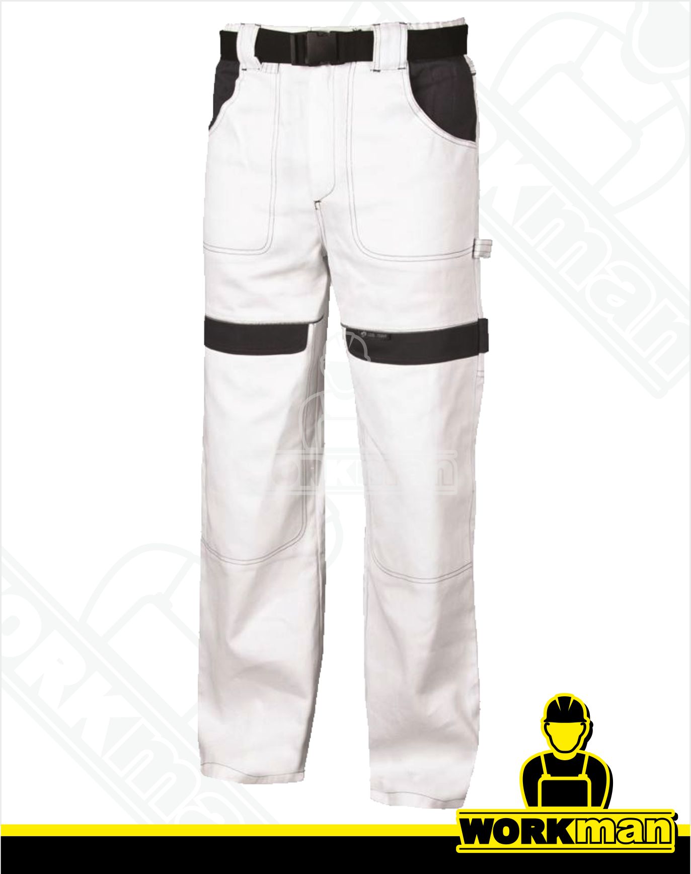 Montérkové nohavice COOL TREND do pása Ardon biela