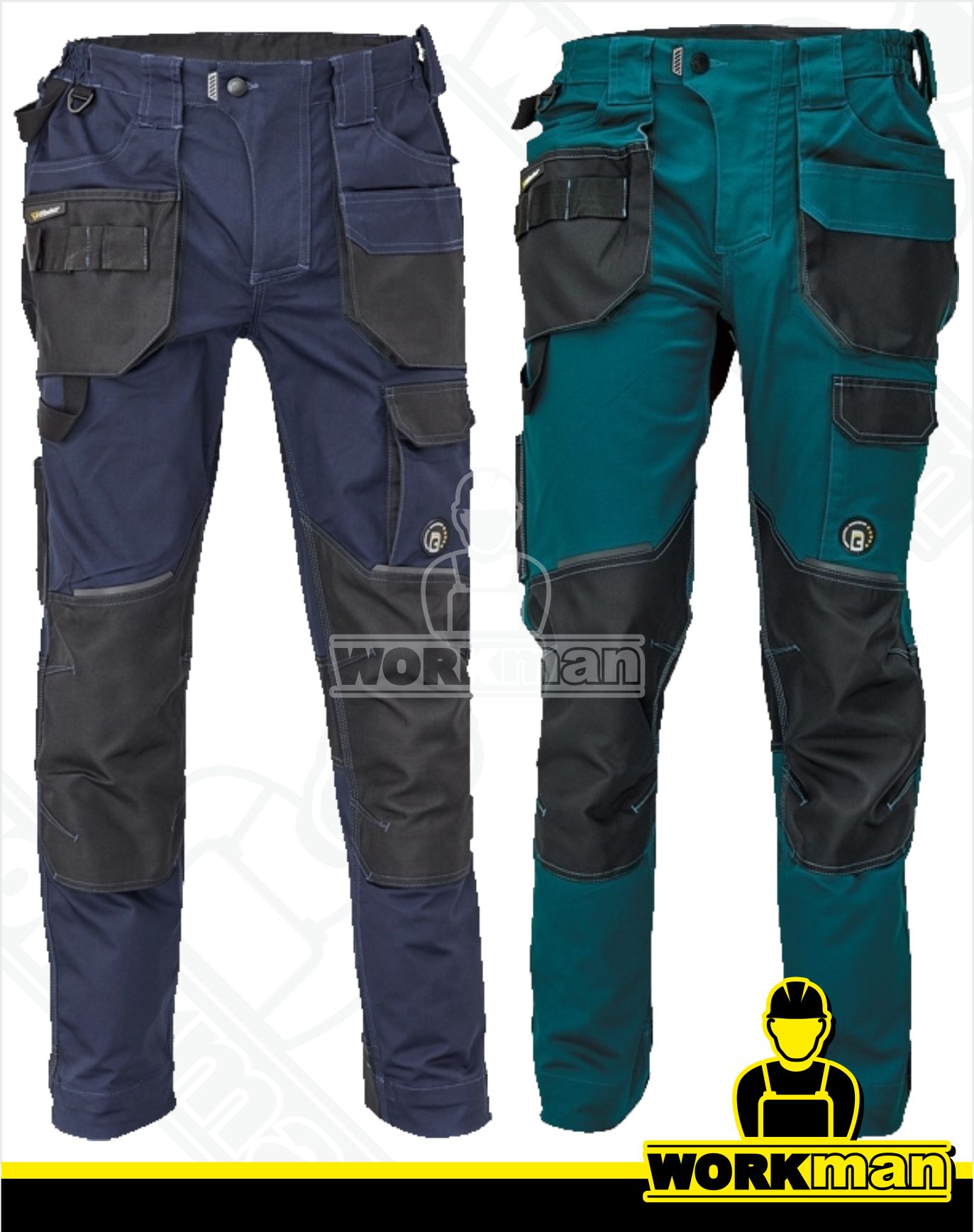 Montérkové nohavice DAYBORO do pása Červa