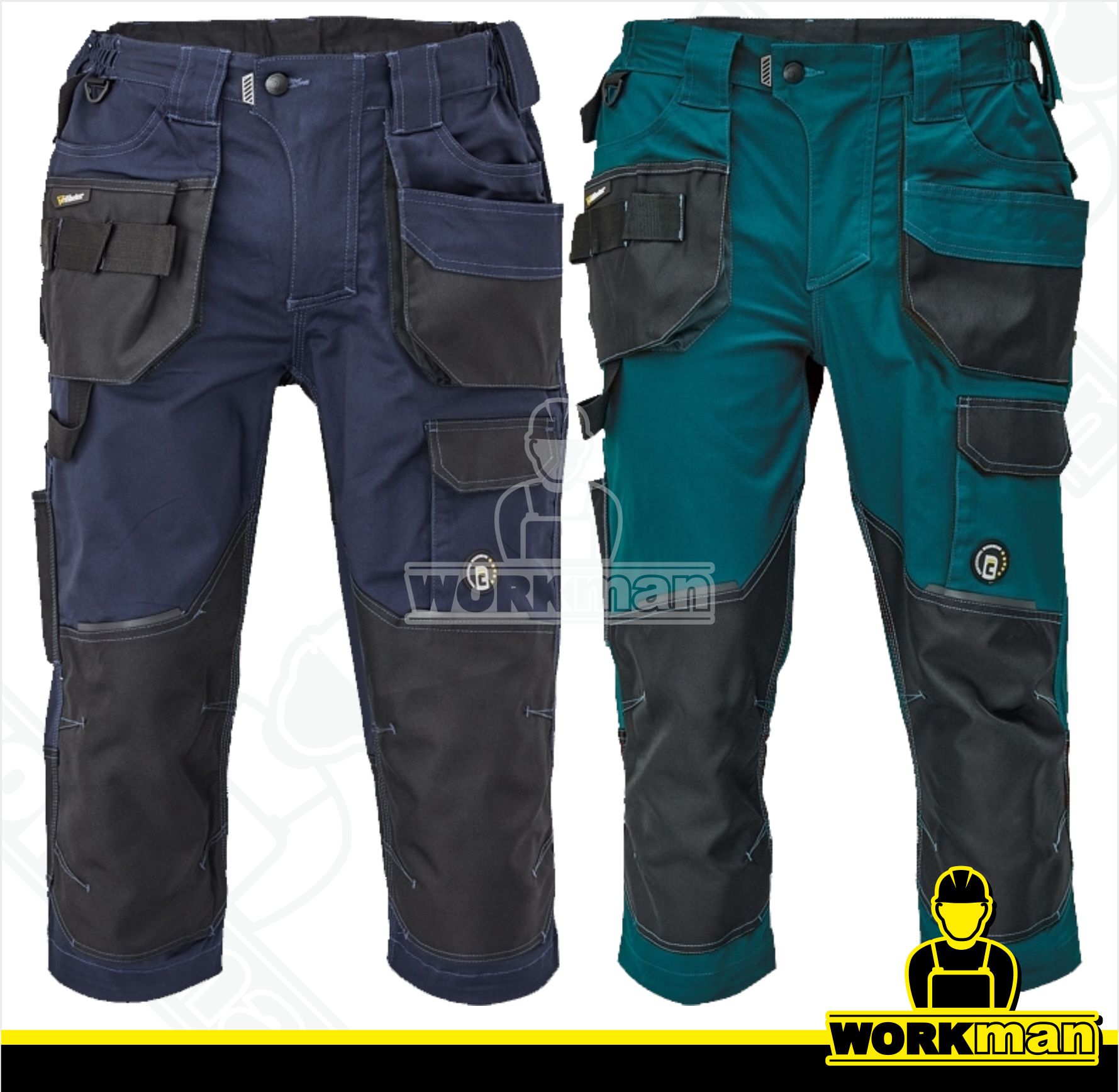 Montérkové 3/4 nohavice DAYBORO Červa