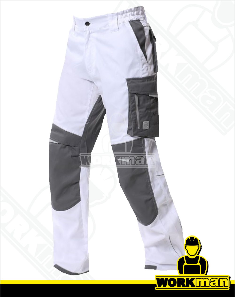 Montérkové nohavice SUMMER do pása ARDON biela