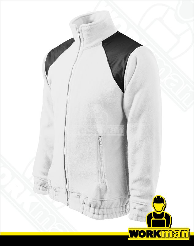 Fleece bunda unisex HI-Q Rimeck biela
