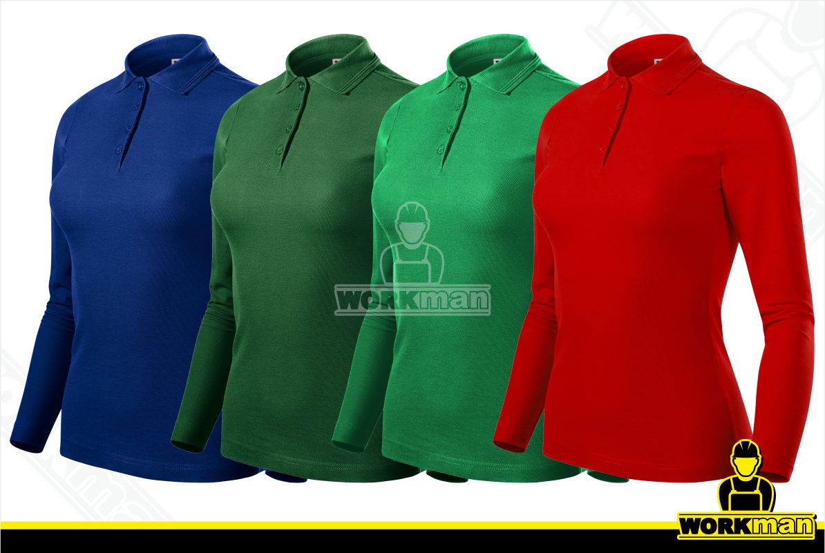 Dámska polokošeľa PIQUE POLO LS Malfini