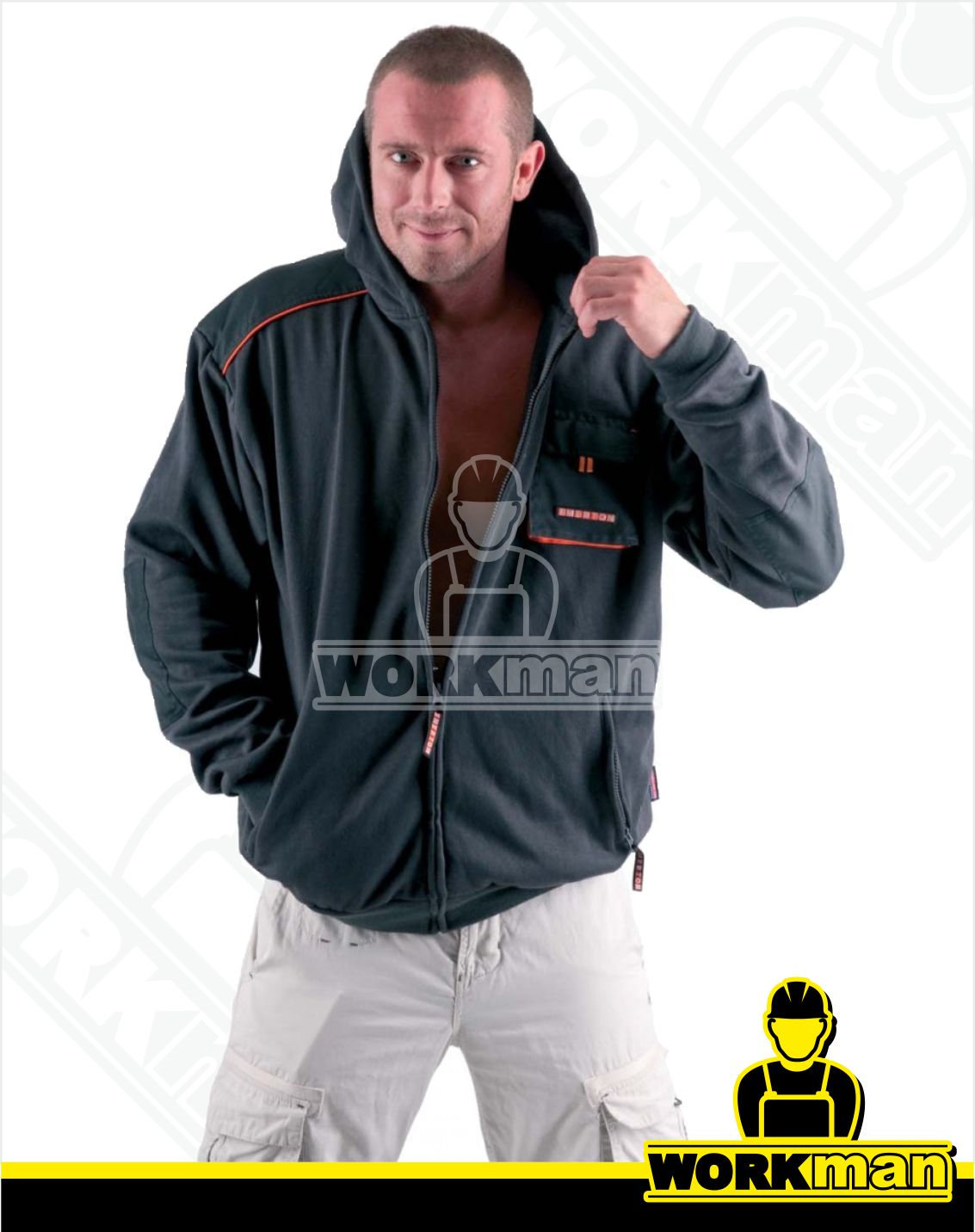 Mikina s kapucňou EMERTON Červa