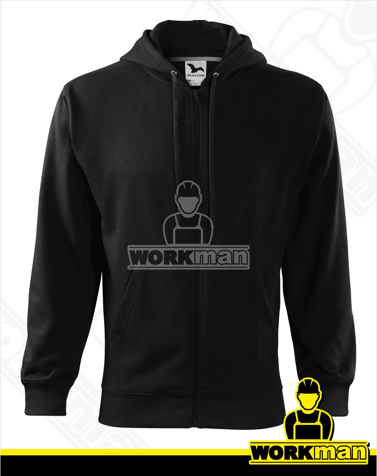 Pánska mikina TRENDY ZIPPER Malfini čierna