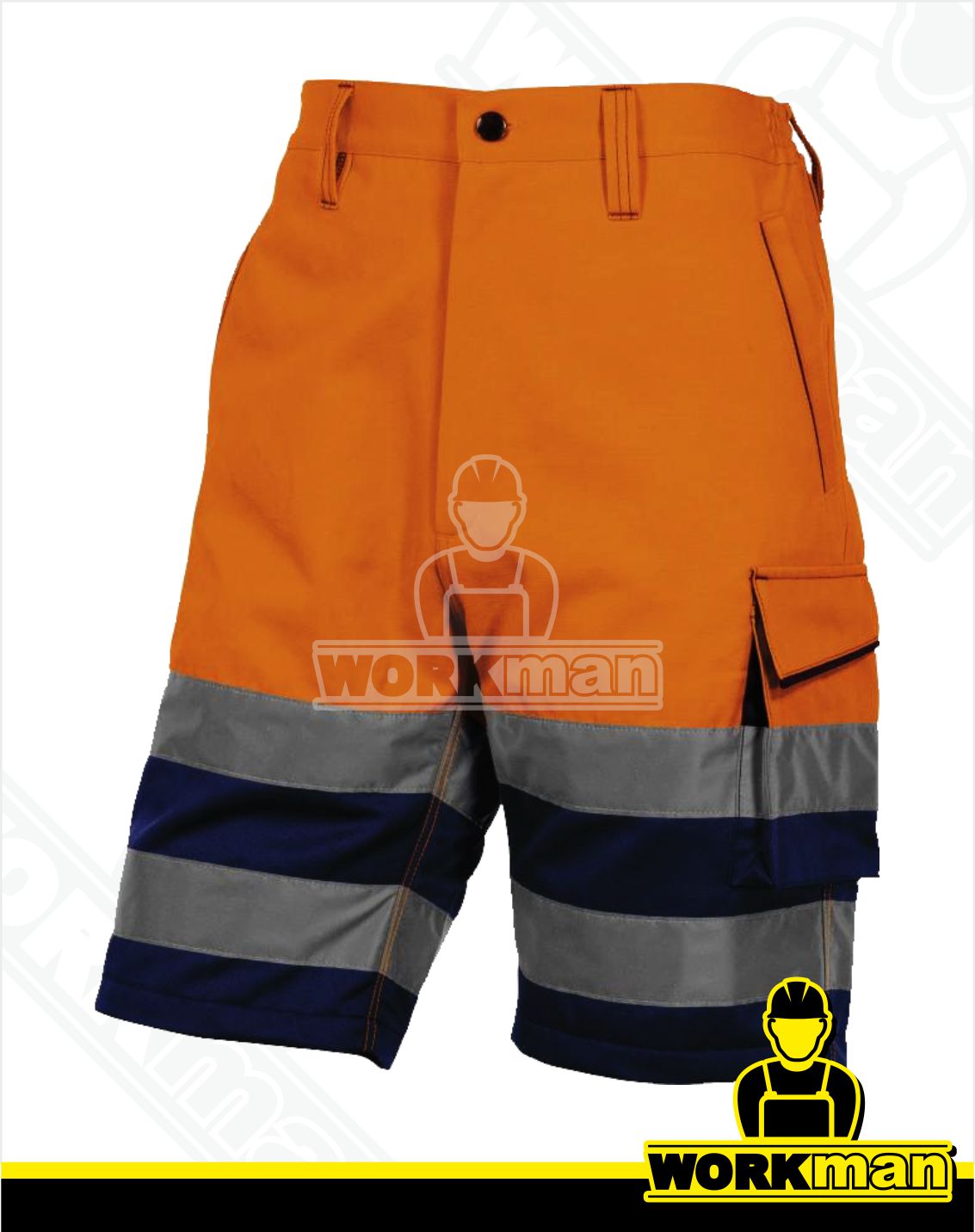 Reflexné pracovné kraťasy PHBE2 Deltaplus