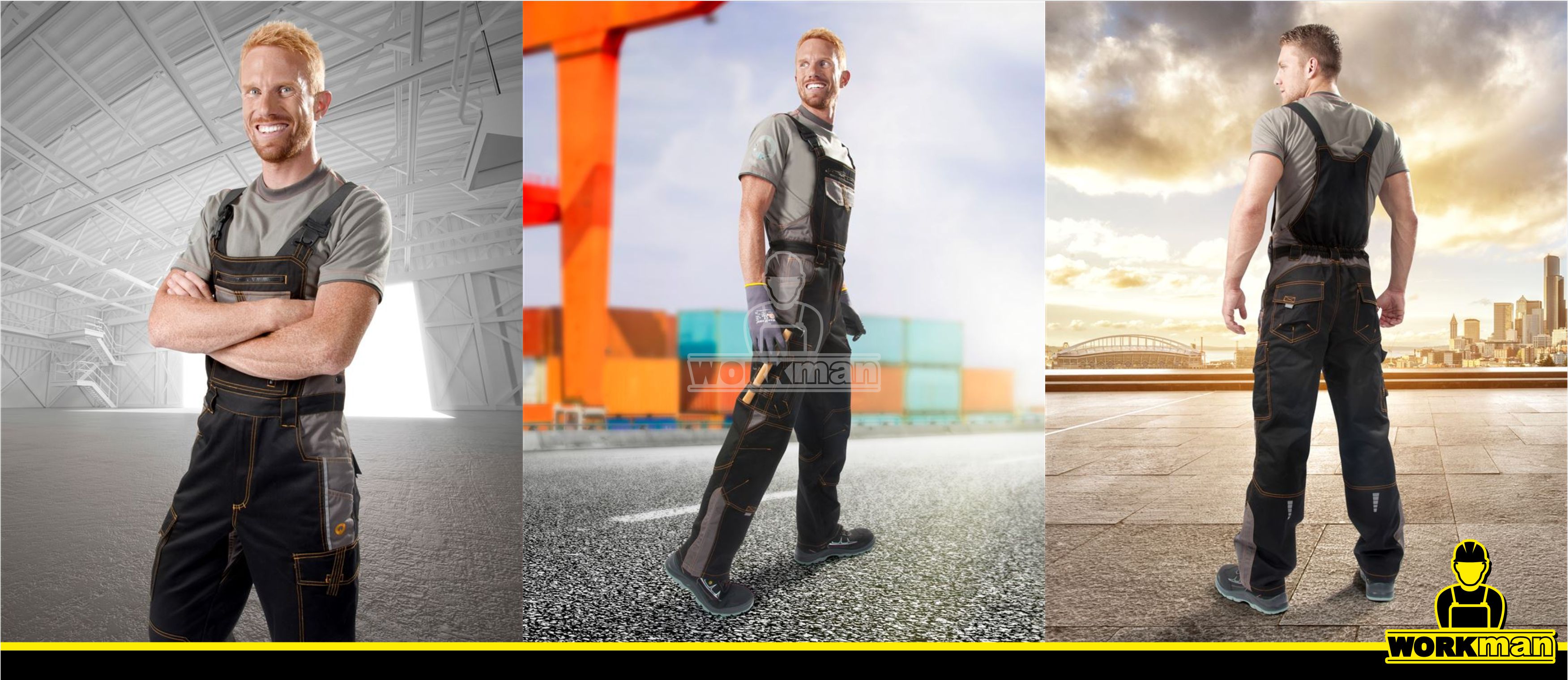 Montérkové nohavice VISION 03 s náprsenkou Ardon