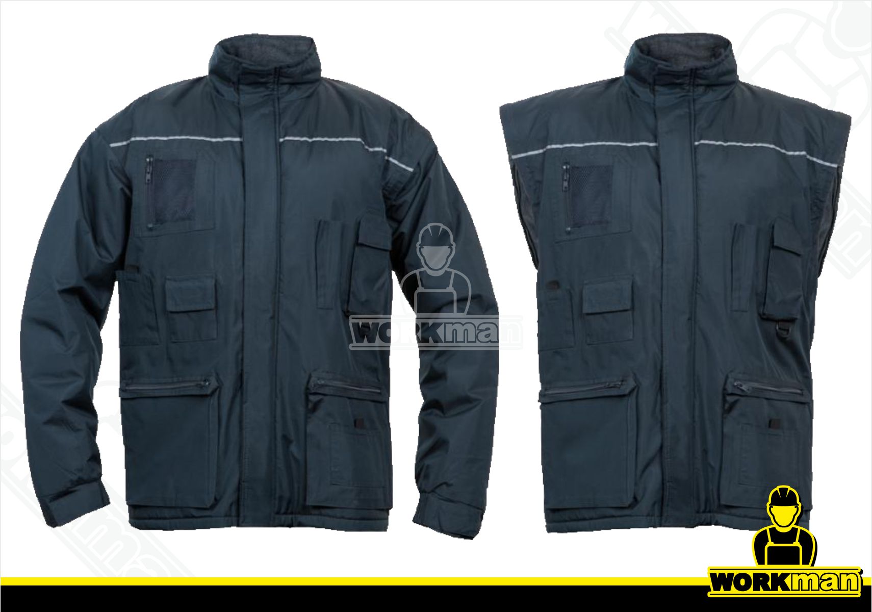 Zateplená pracovná bunda LIBRA 2v1 Červa