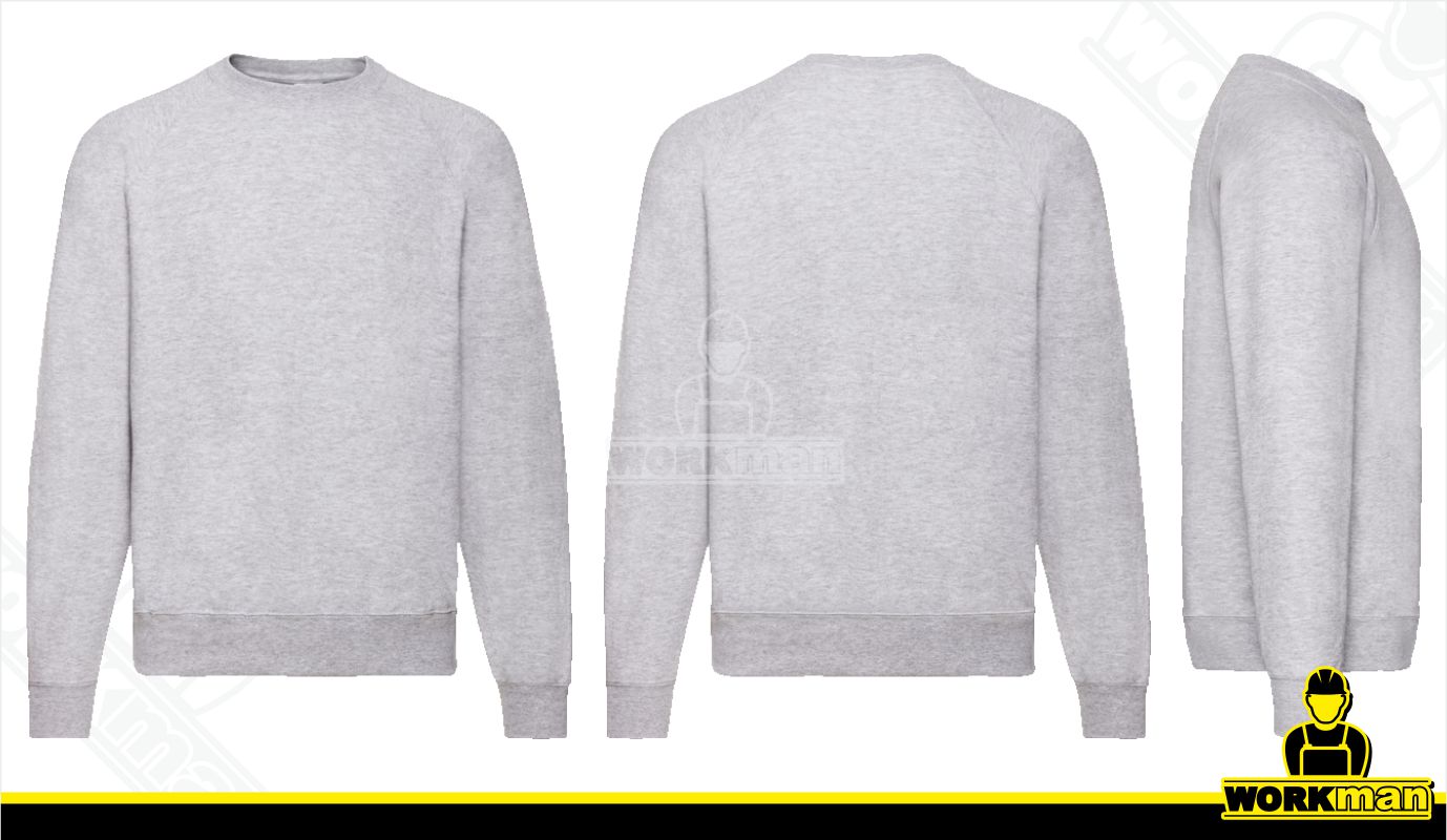 Pánska mikina CLASSIC RAGLAN SWEAT Fruit of the Loom