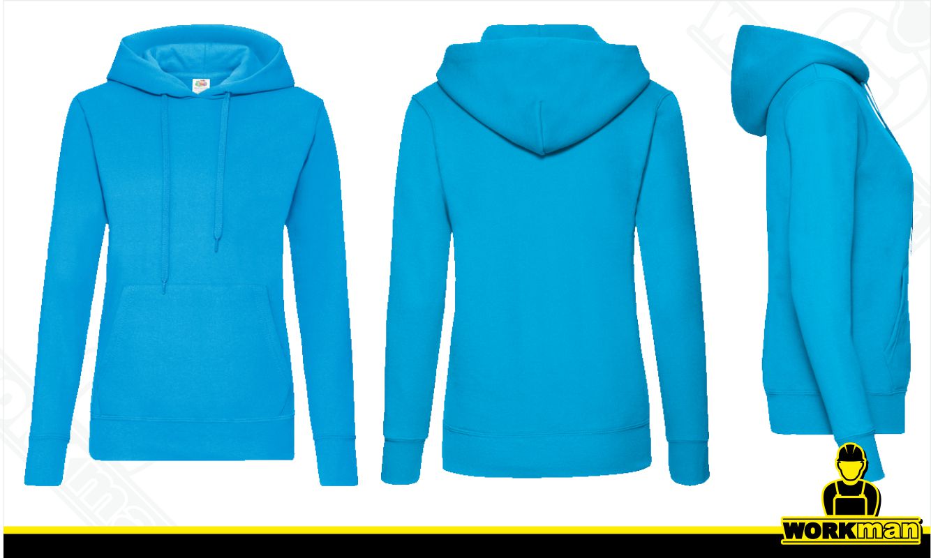 Dámská mikina s kapucňou CLASSIC LADY FIT Fruit of the Loom