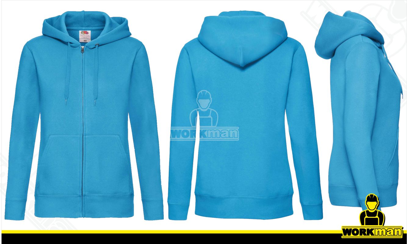 Dámská mikina s kapucňou PREMIUM LADY-FIT HOODED JACKET Fruit of the Loom