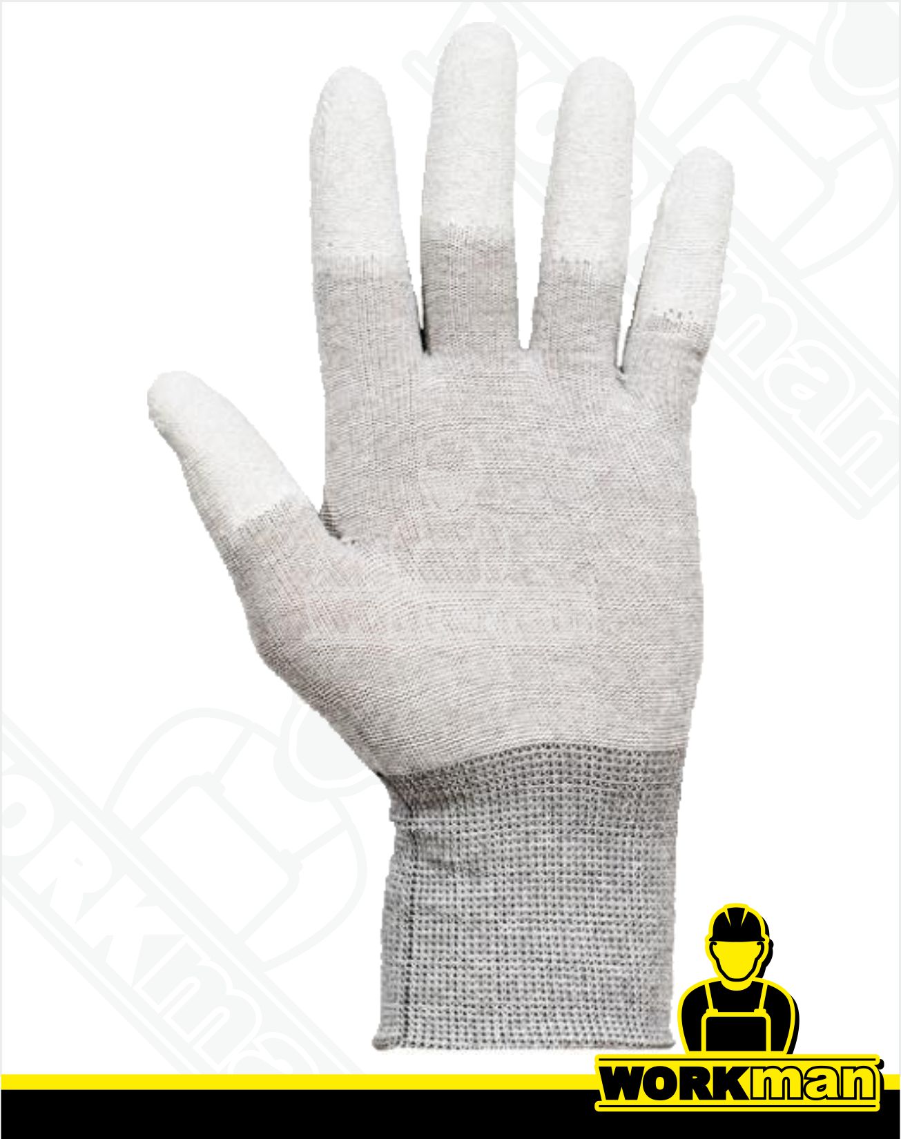 Povrstvené antistatické rukavice TEREL ESD Červa