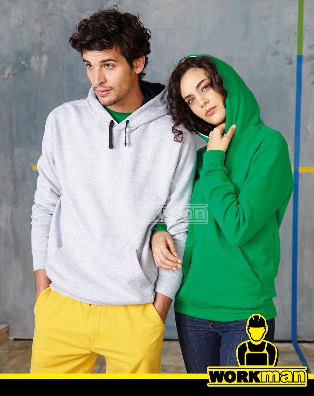 Mikina s kapucňou CONTRAST HOODED SWEATSHIRT Kariban