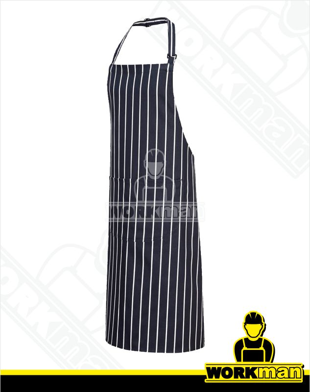 Bavlnená zástera s náprsenkou S855 s vreckom Portwest