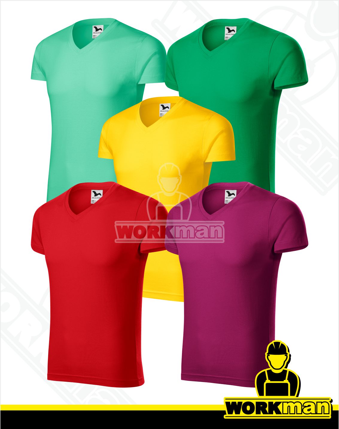 Pánske tričko SLIM FIT V-NECK Malfini