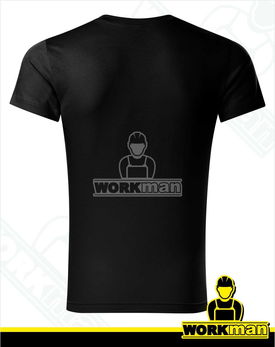 Pánske tričko SLIM FIT V-NECK Malfini čierna