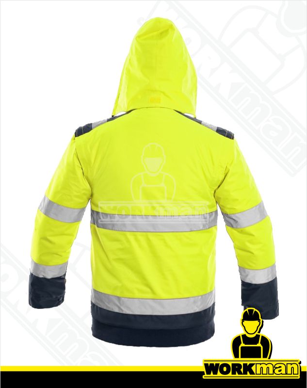 Zateplená reflexná bunda LUTON 2v1 Cxs