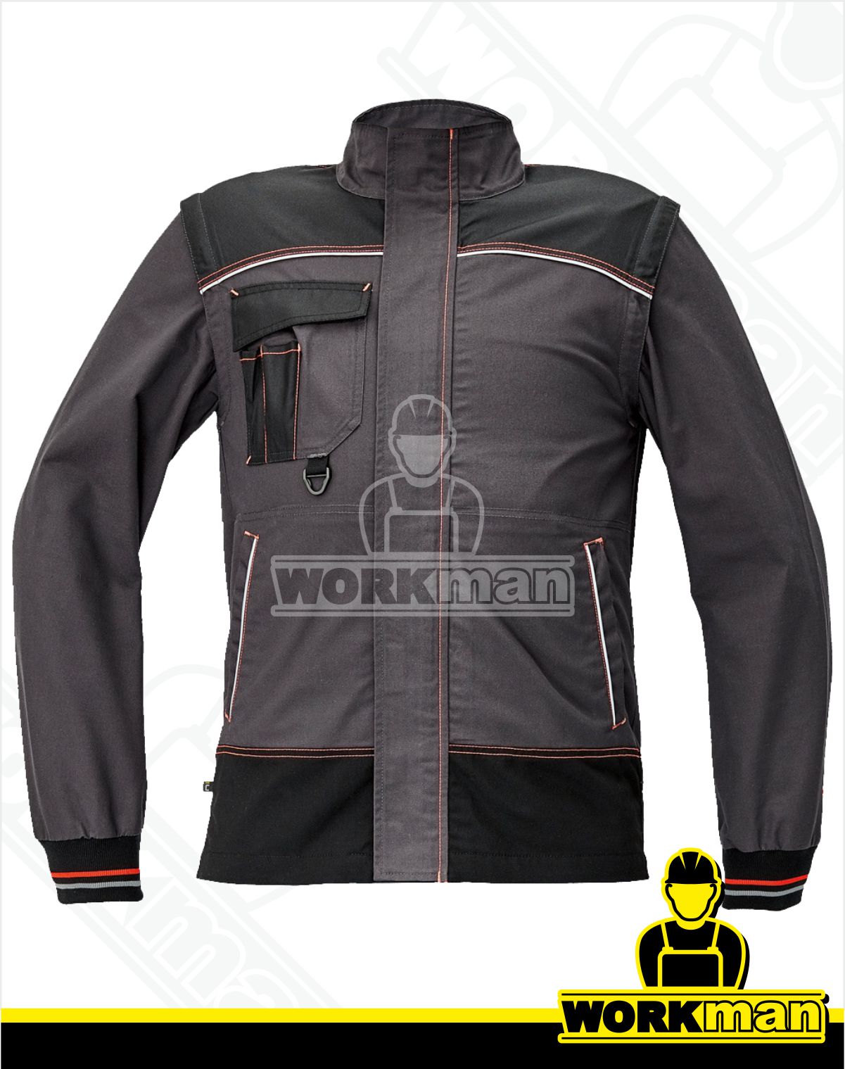 Montérková blúza KNOXFIELD 2v1 Červa