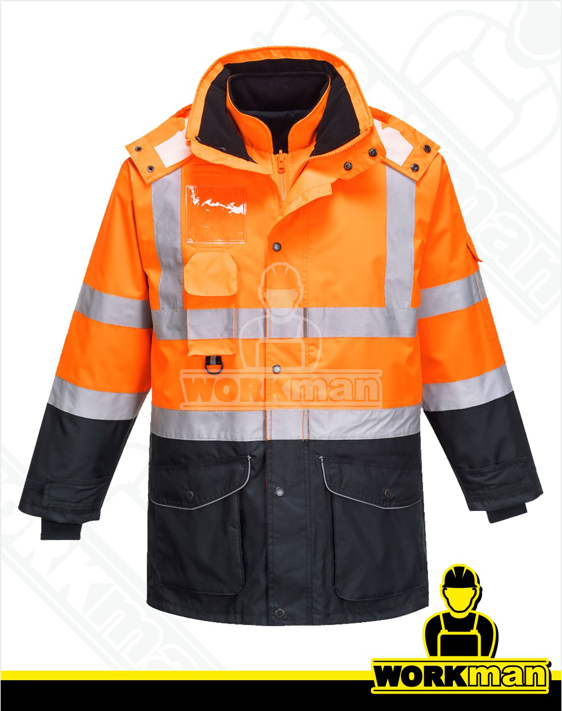 Zateplená reflexná bunda Hi-vis CONTRAST TREFFIC S426 7v1 Portwest