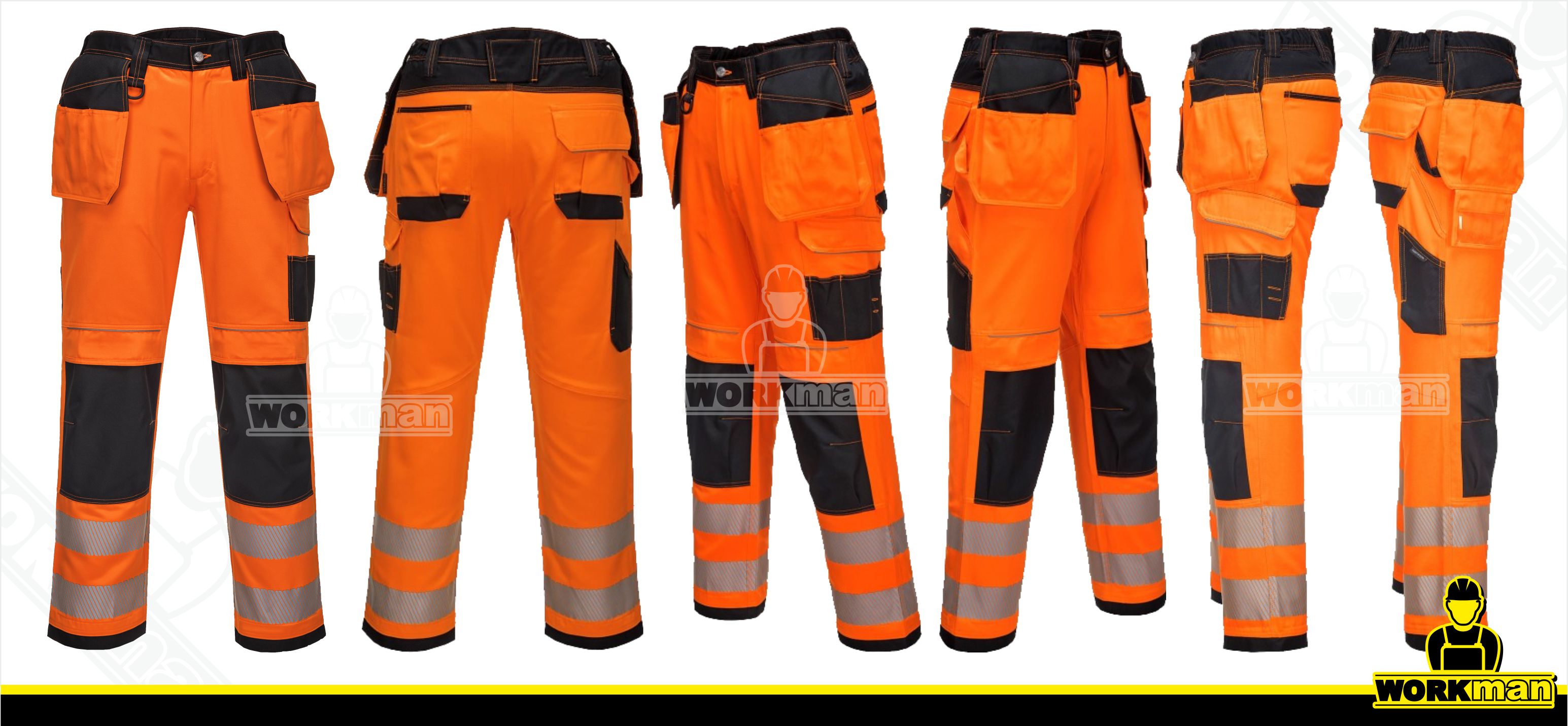 Reflexné montérkové nohavice VISION T501 Portwest