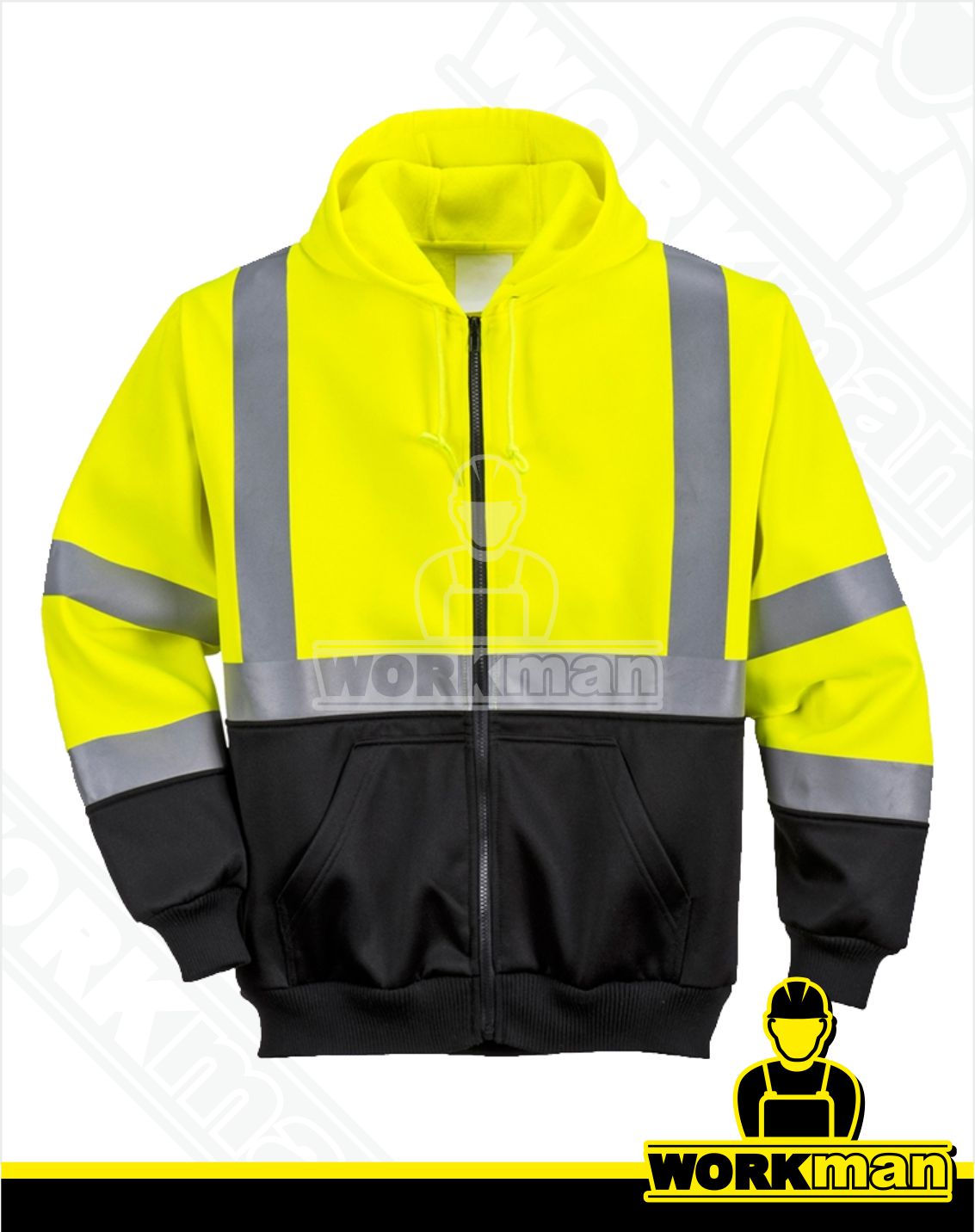 Reflexná mikina TWO TONE ZIPPED HOODIE B315 Portwest