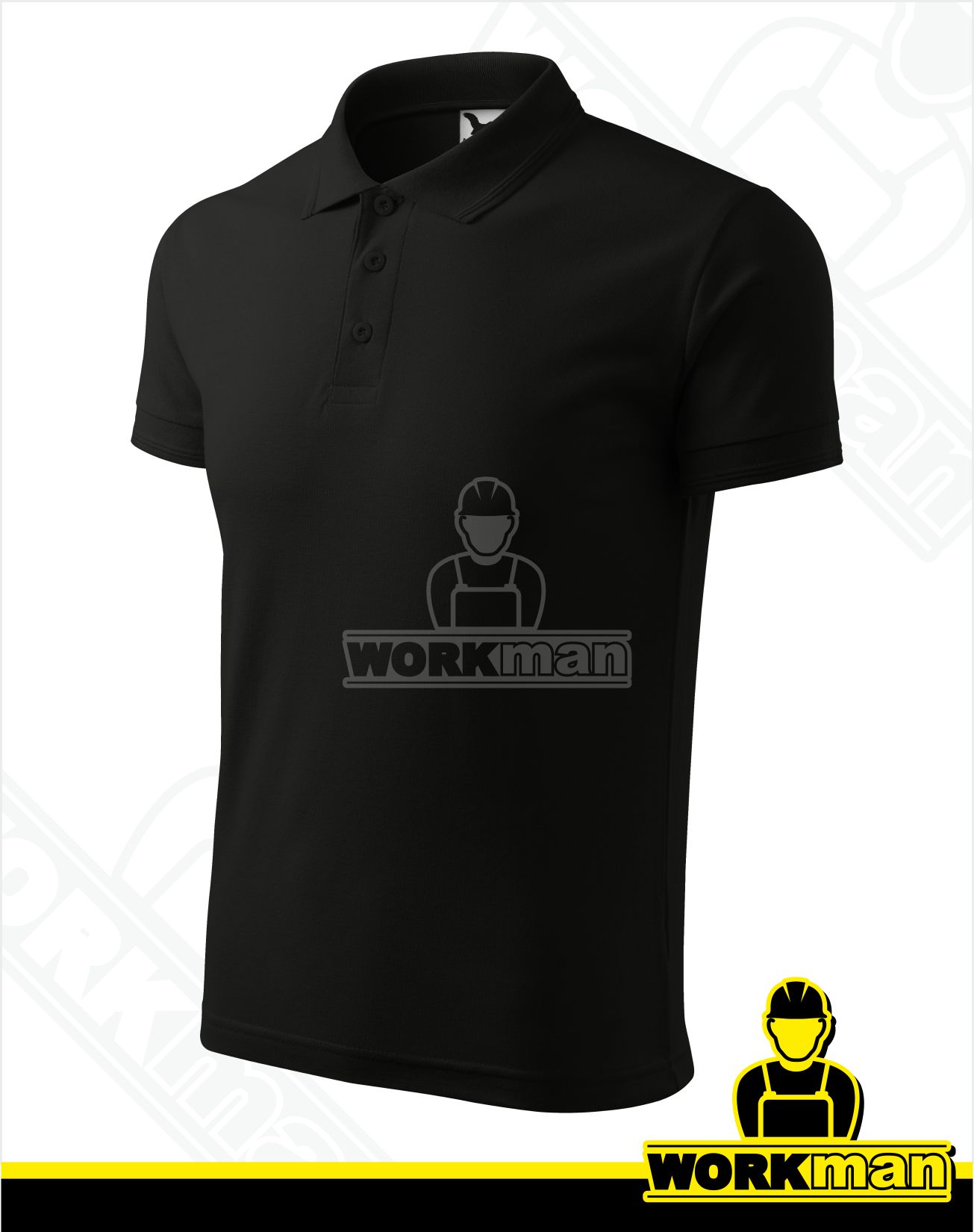 Pánska polokošeľa PIQUE POLO Malfini čierna