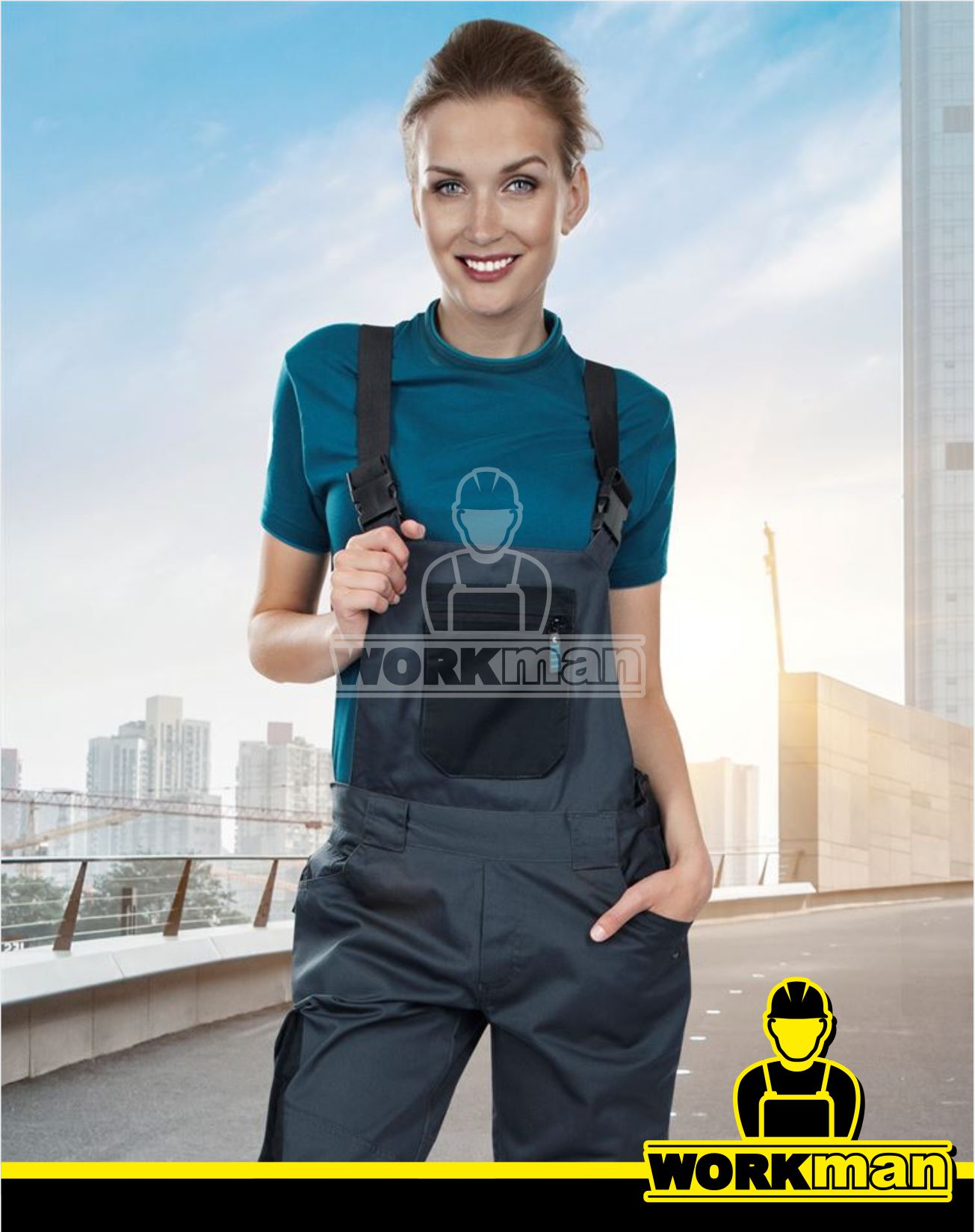 Dámske montérkové nohavice 4TECH 03 s náprsenkou Ardon