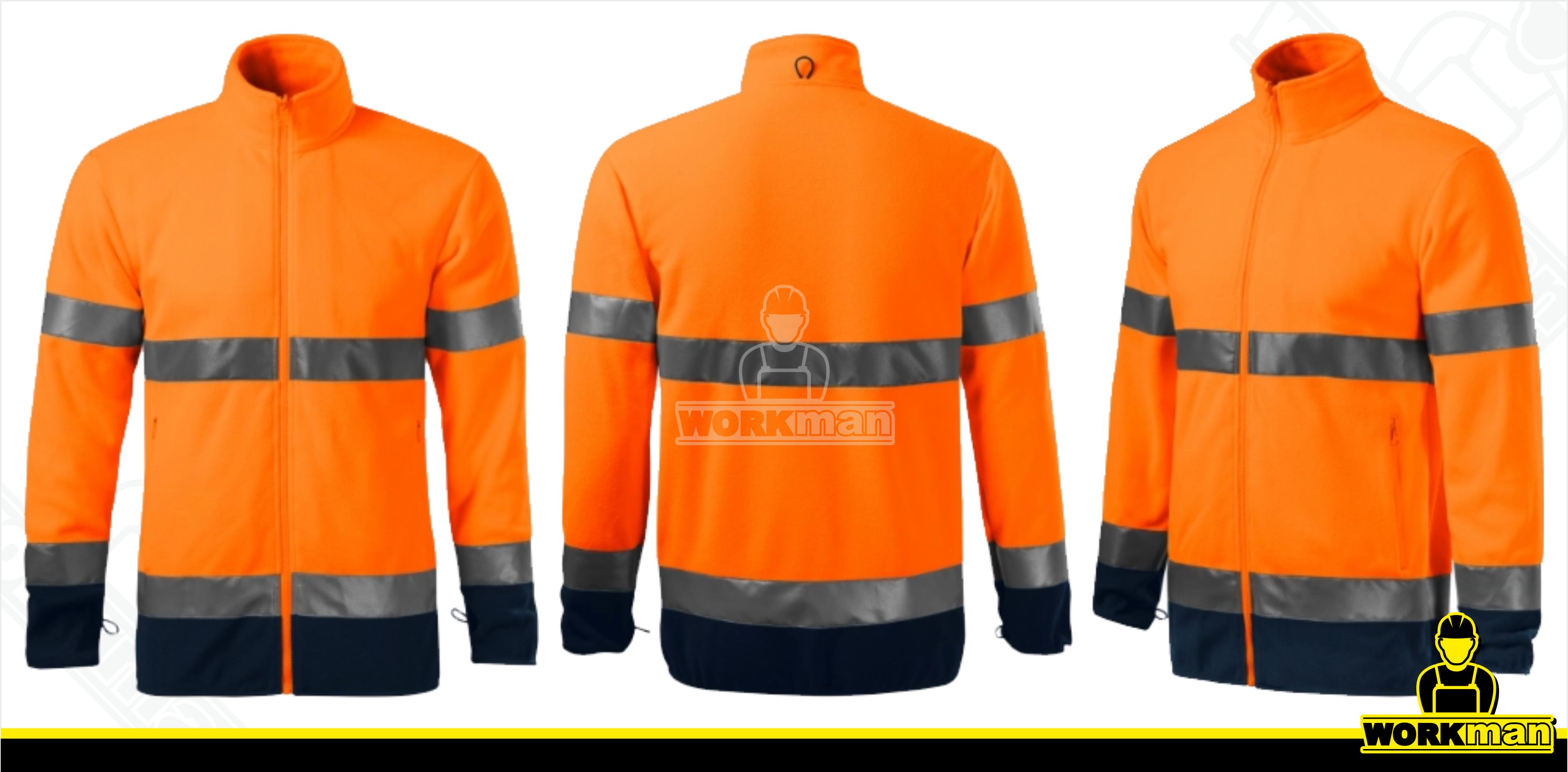 Reflexná bunda HV GUARD 4 IN 1 Rimeck oranžová