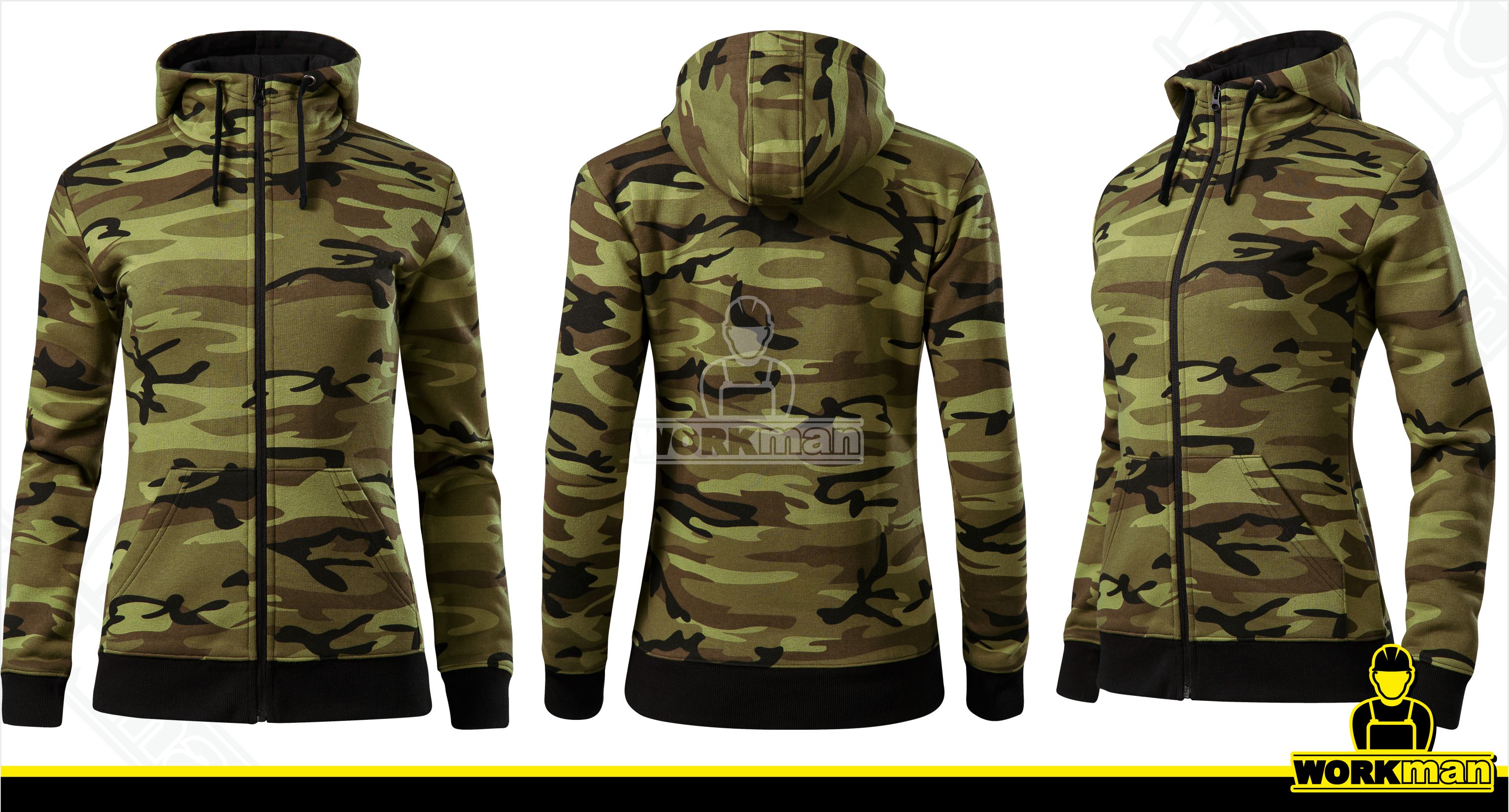 Dámska mikina CAMO ZIPPER Malfini