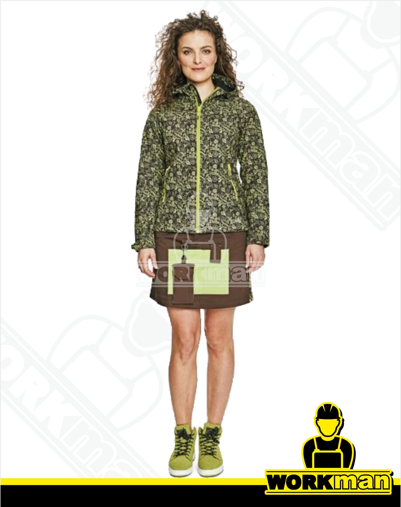 Dámska softshellová bunda YOWIE PRINTED Červa