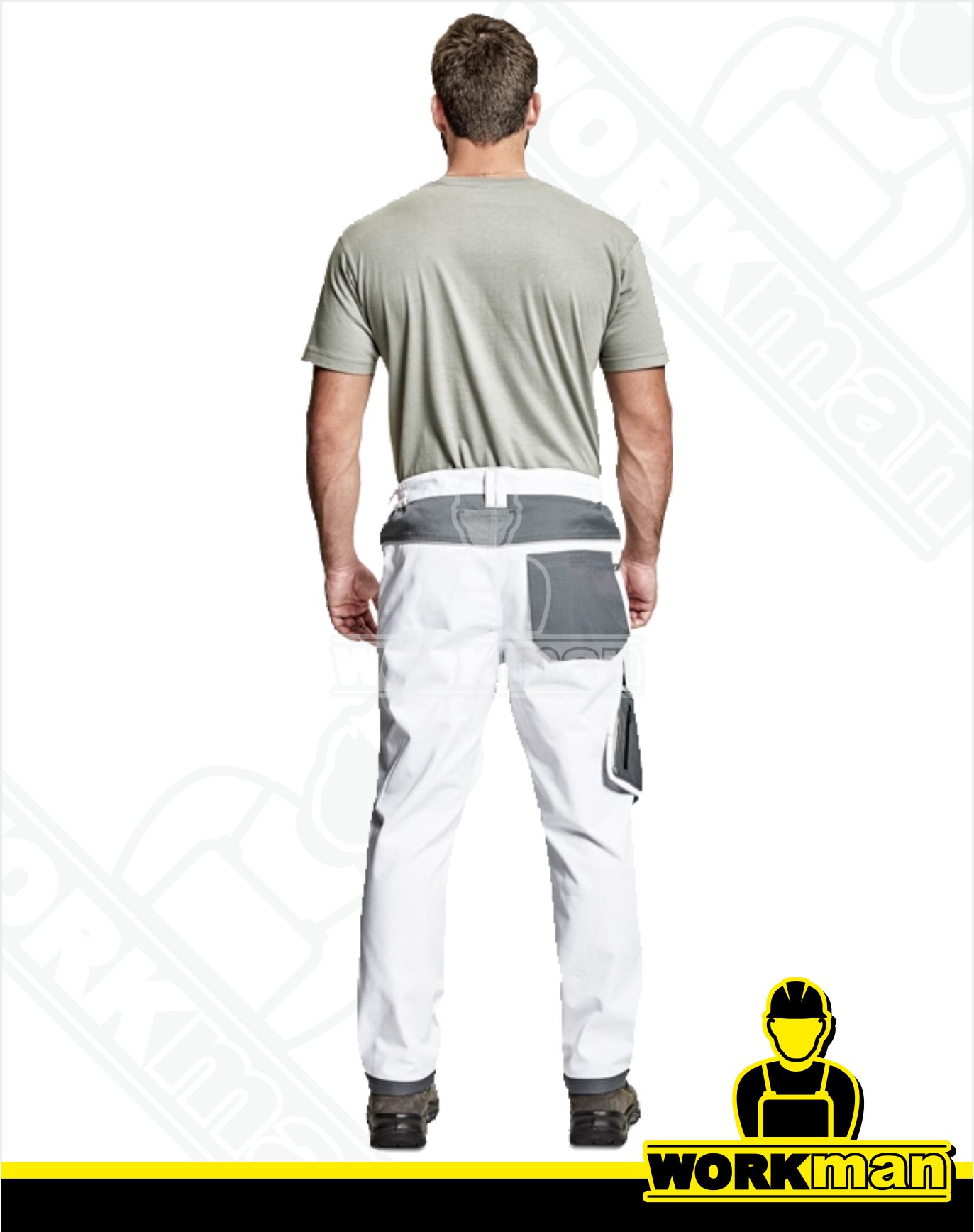 Montérkové nohavice CREMORNE do pása Červa biela