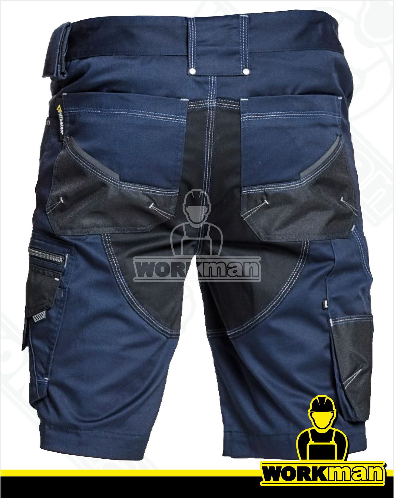 Strečové montérkové šortky NEURUM CLASSIC Červa