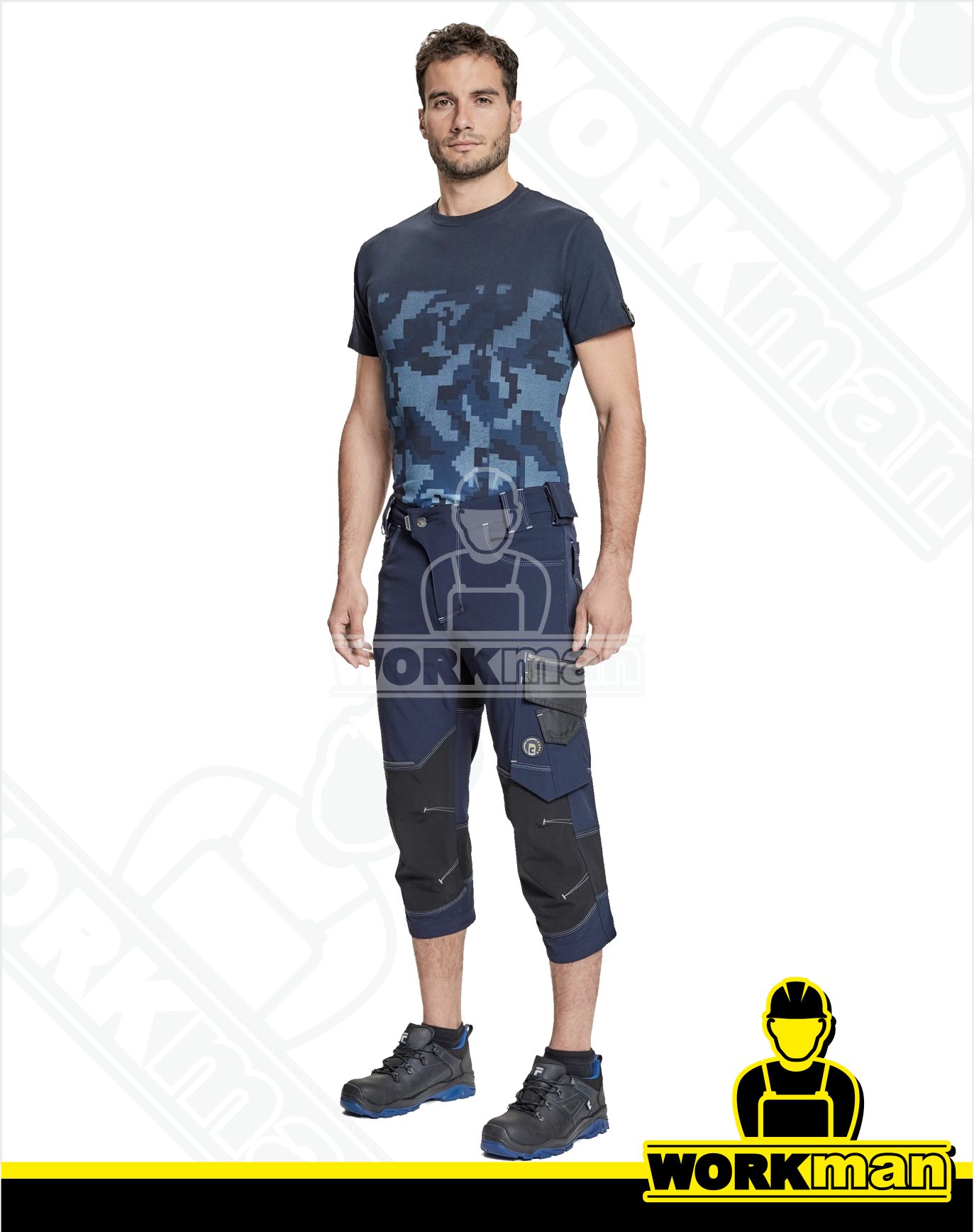 Strečové montérkové 3/4 nohavice NEURUM PERFORMANCE Červa