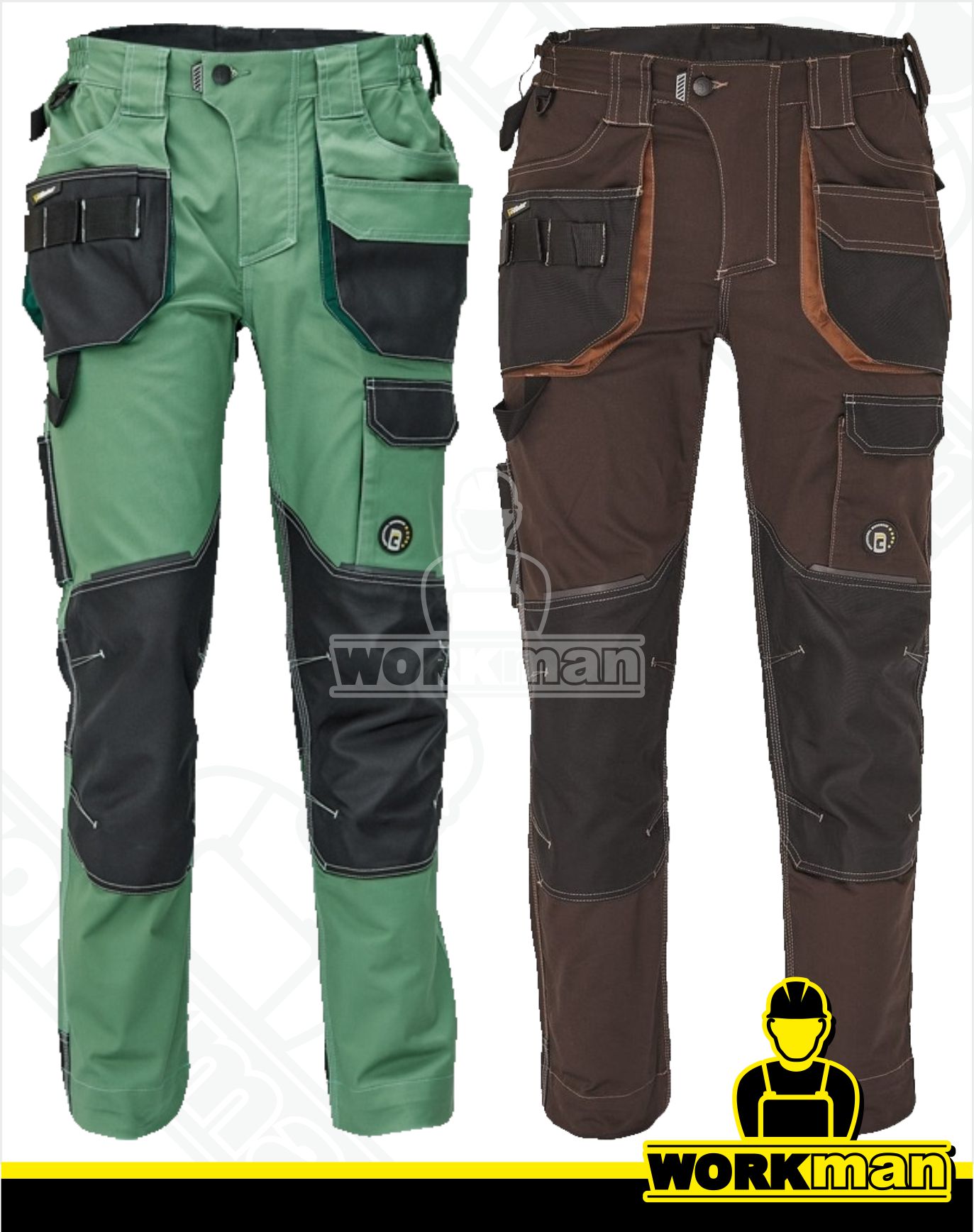 Montérkové nohavice DAYBORO do pása Červa