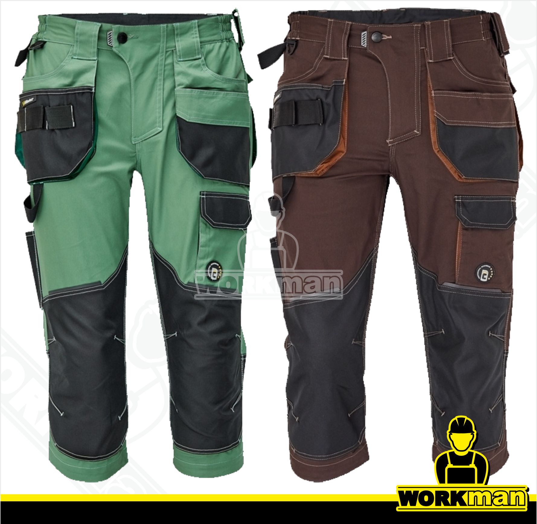 Montérkové 3/4 nohavice DAYBORO Červa