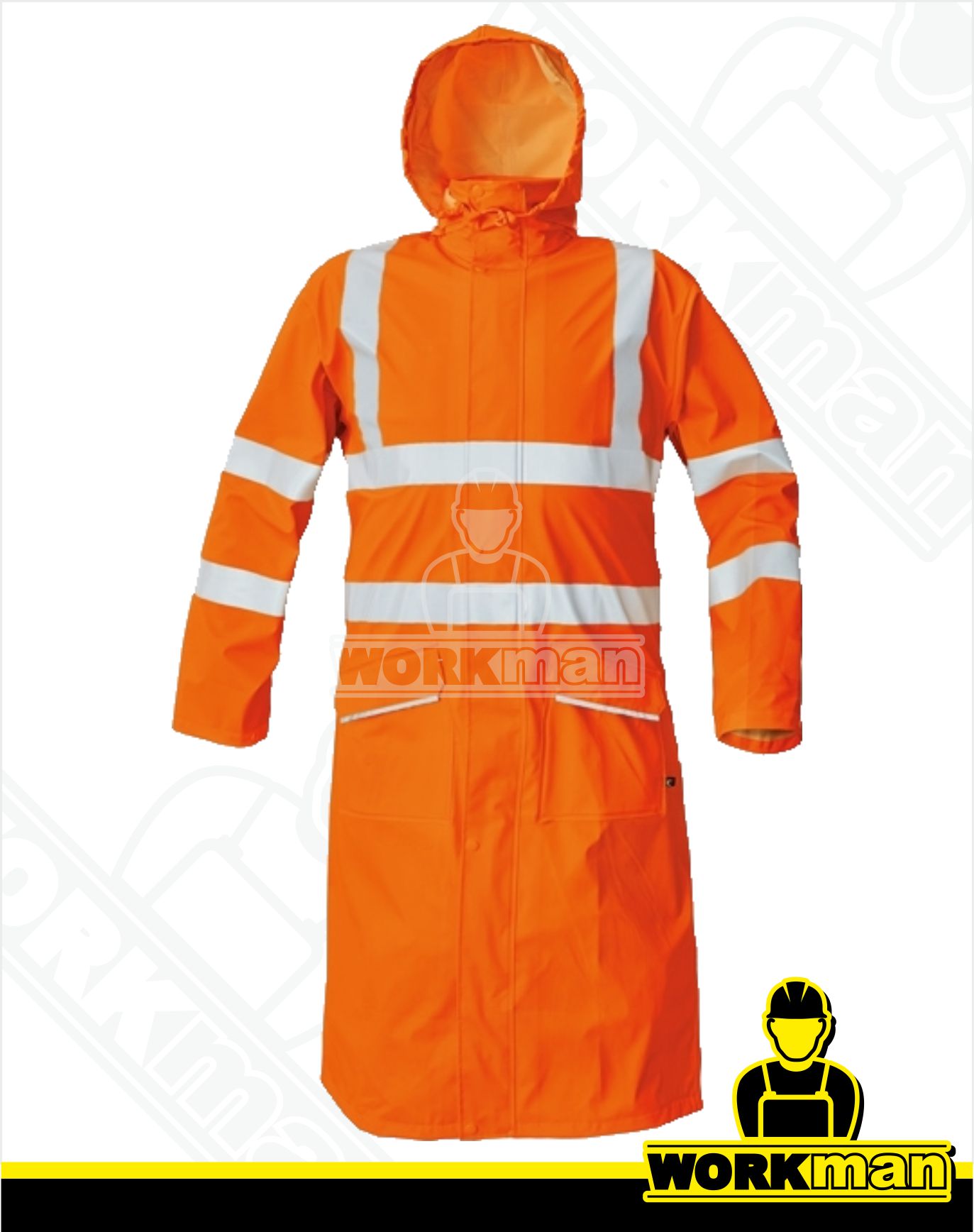 Reflexný nepremokavý plášť SIRET HV Červa