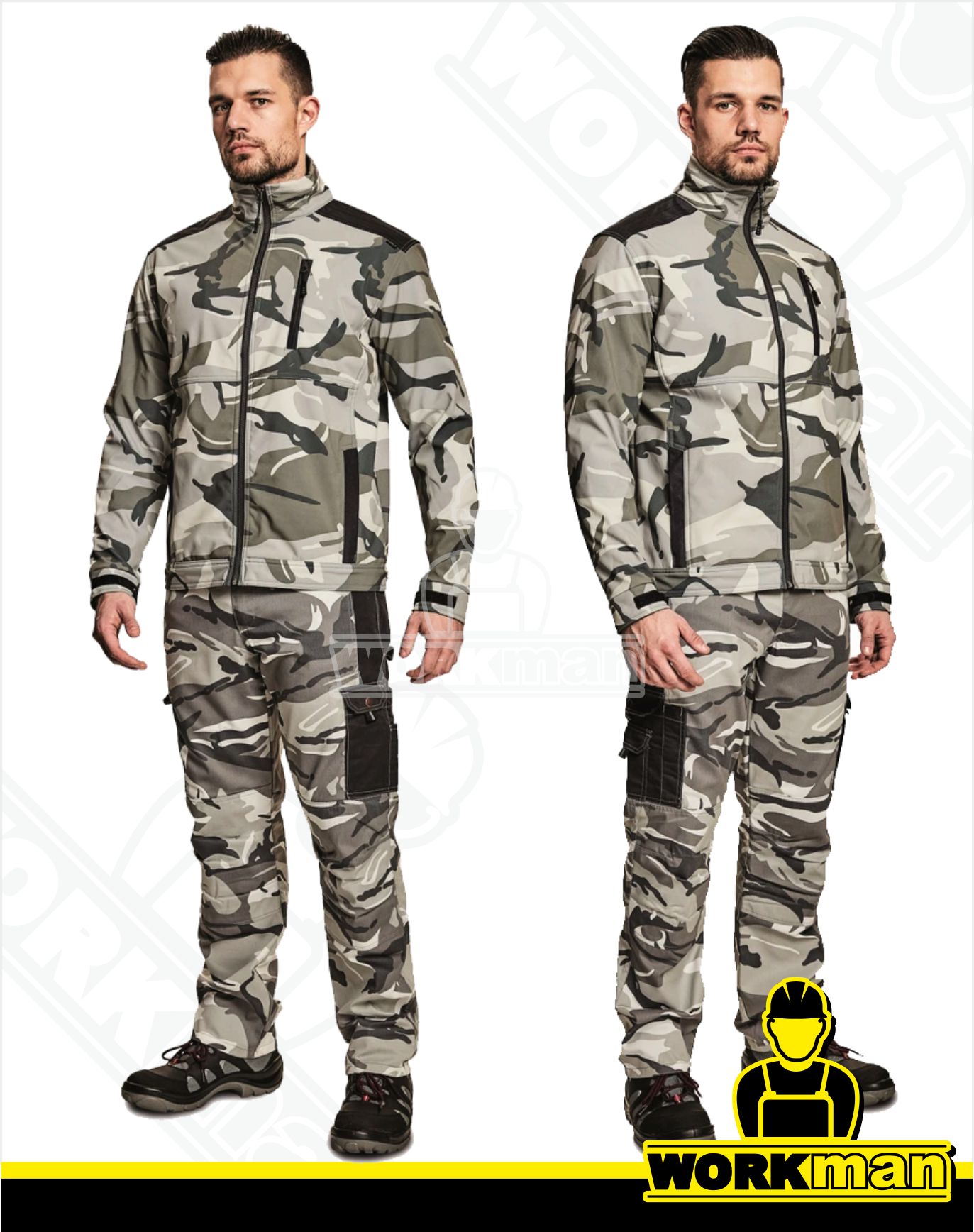 Maskáčová softshellová bunda CRAMBE Crv