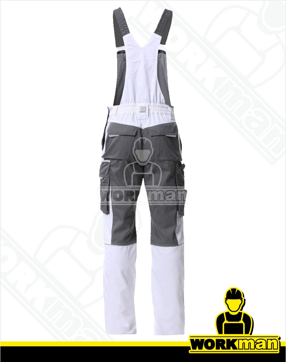 Montérkové nohavice SUMMER s náprsenkou ARDON biela