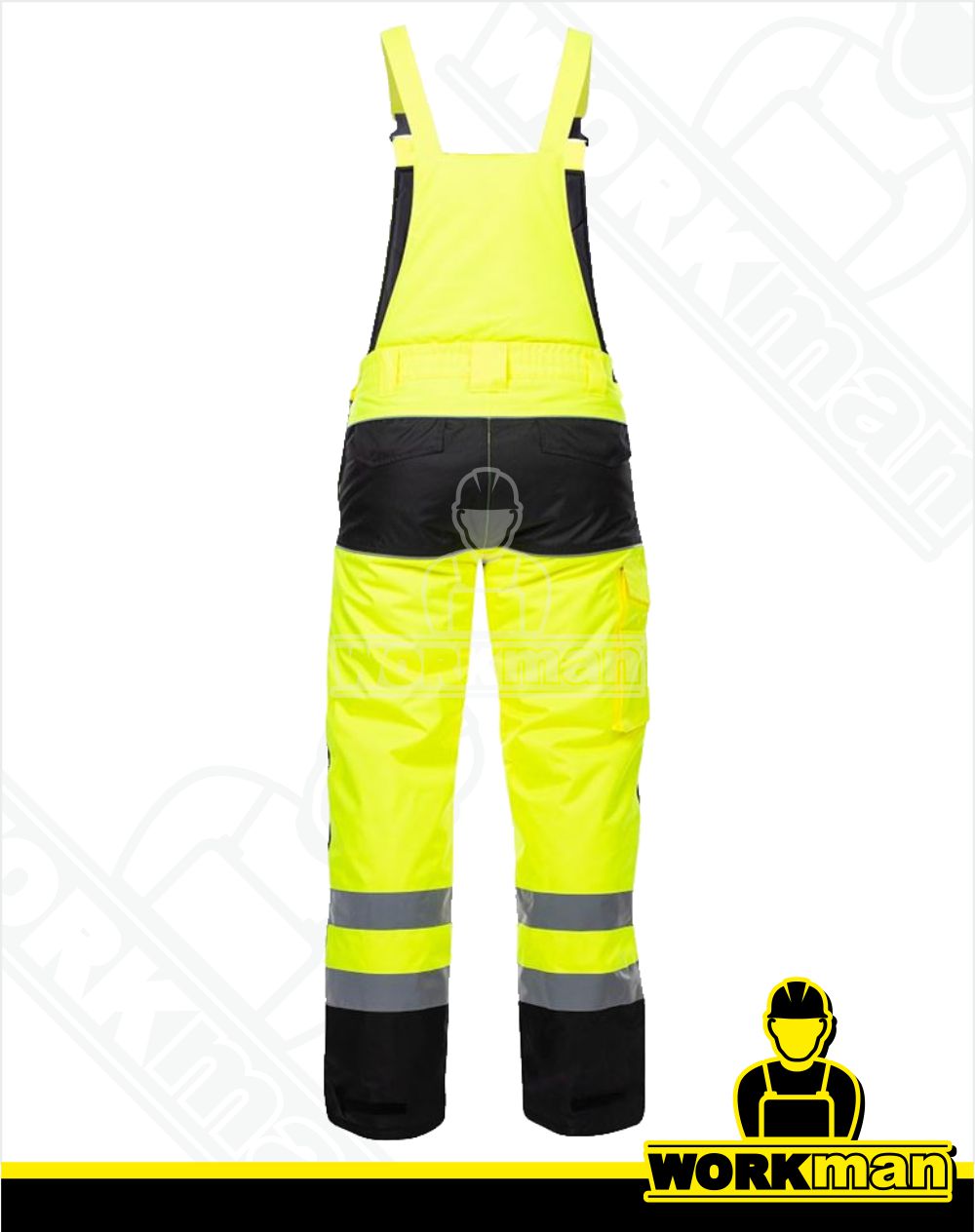 Zateplené reflexné nohavice HOWARD s náprsenkou Ardon