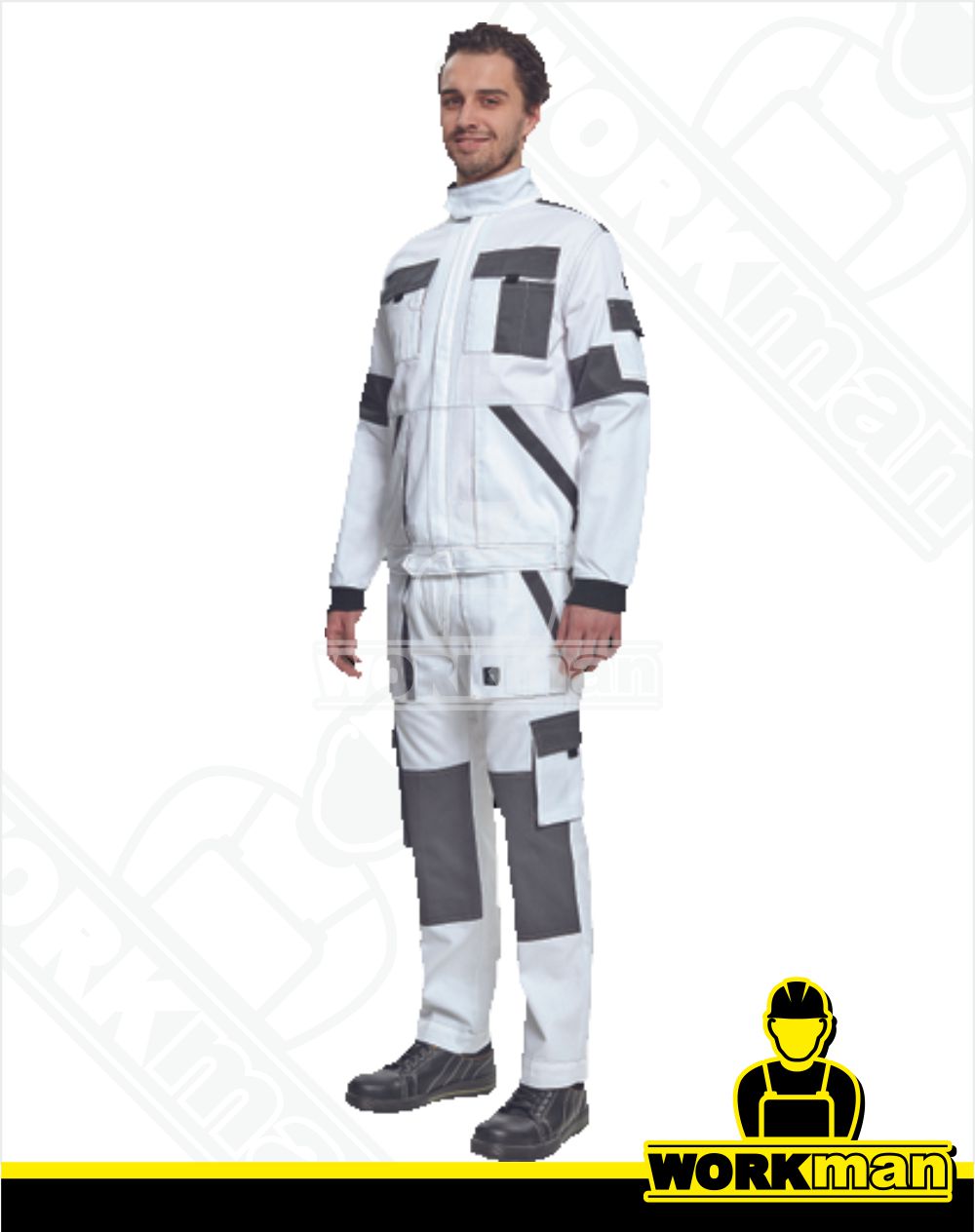 Montérková blúza MAX SUMMER Červa biela