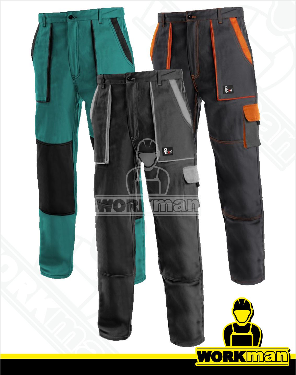 Montérkové nohavice LUXY JOSEF do pása Cxs