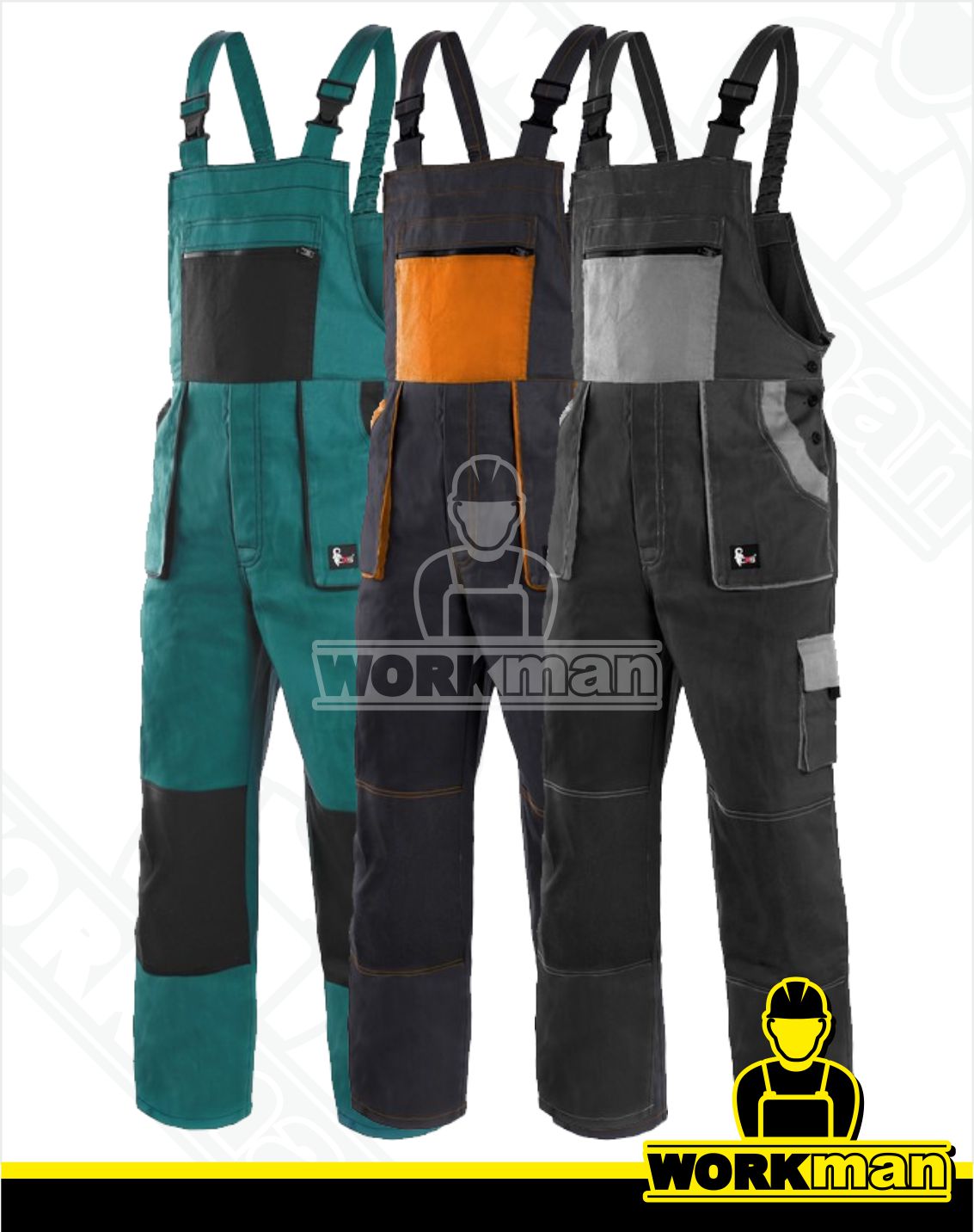 Montérkové nohavice LUXY ROBIN s náprsenkou Cxs