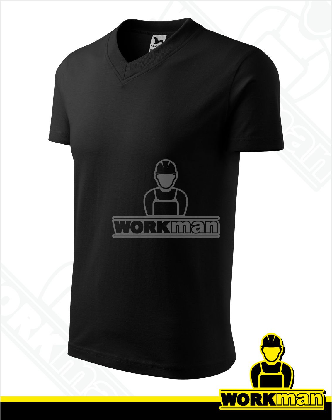 Pánske tričko V-NECK Malfini čierna