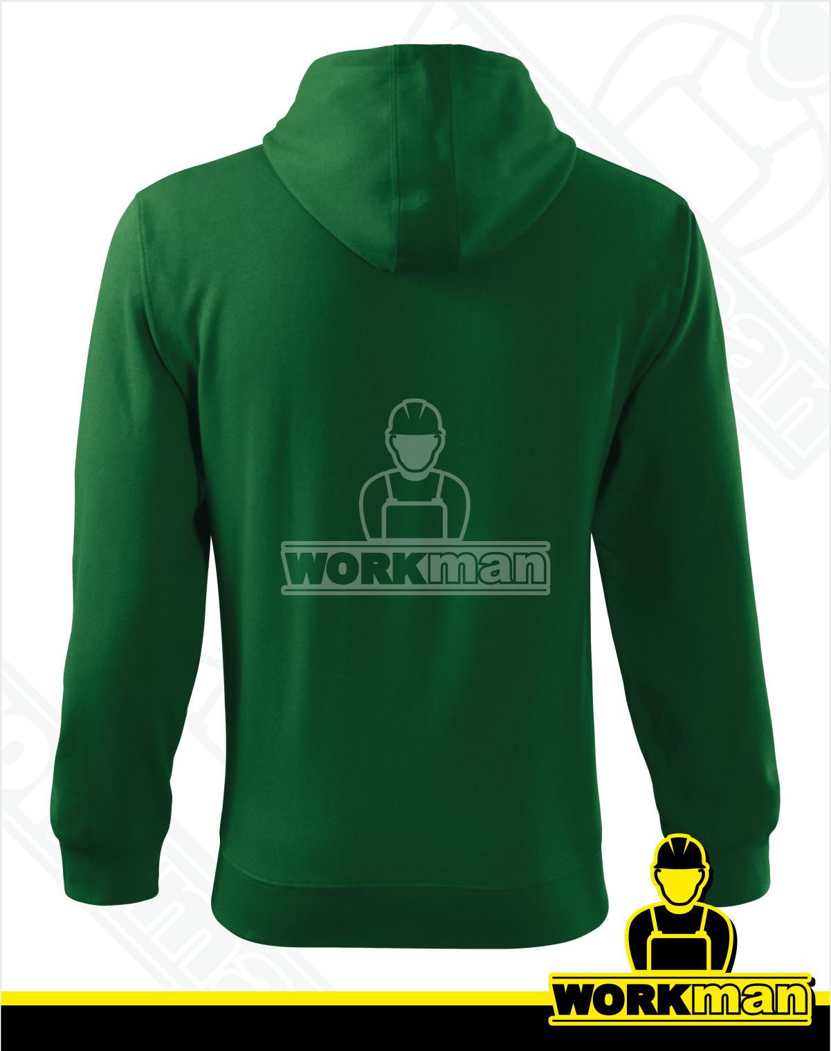 Pánska mikina TRENDY ZIPPER Malfini fľaškovozelená