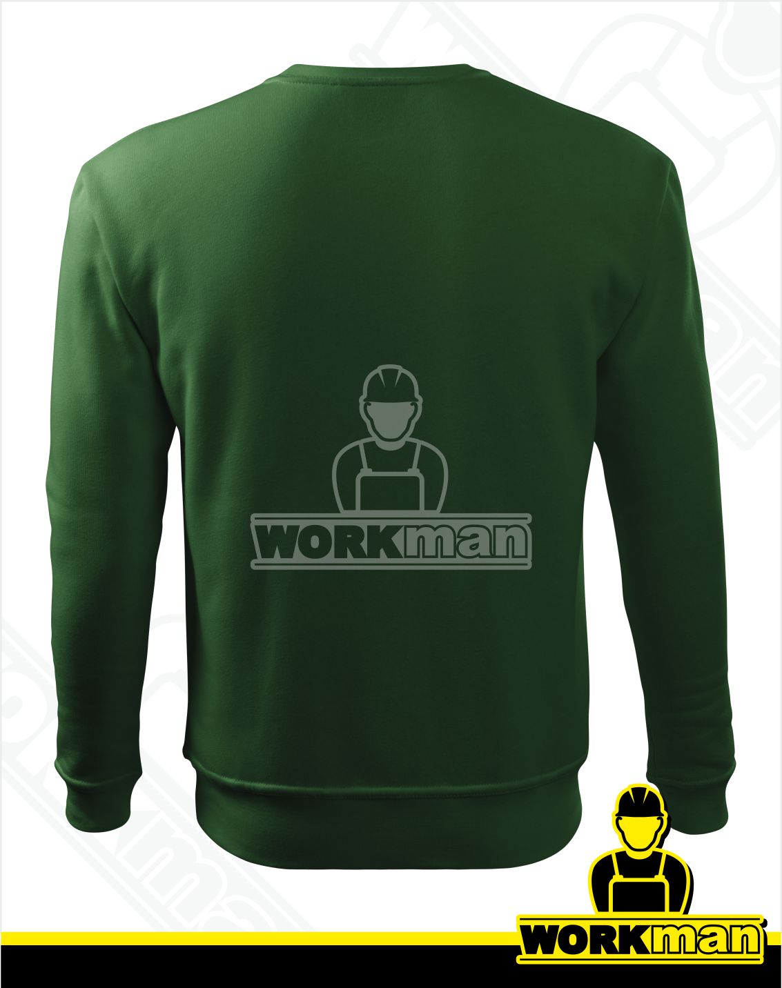 Pánska mikina ESSENTIAL Malfini fľaškovozelená